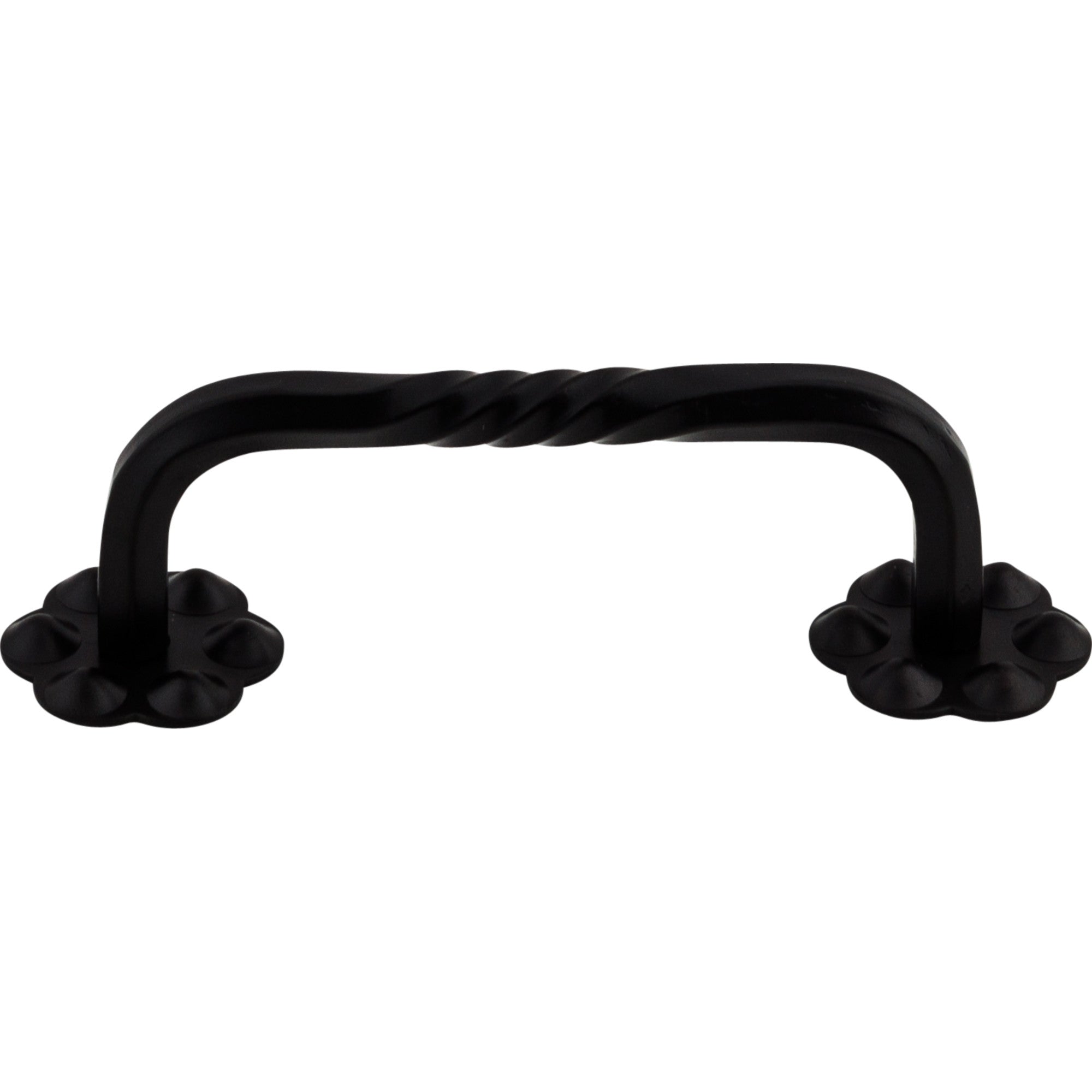 Thin Twist Bar Pull - Patina Black
