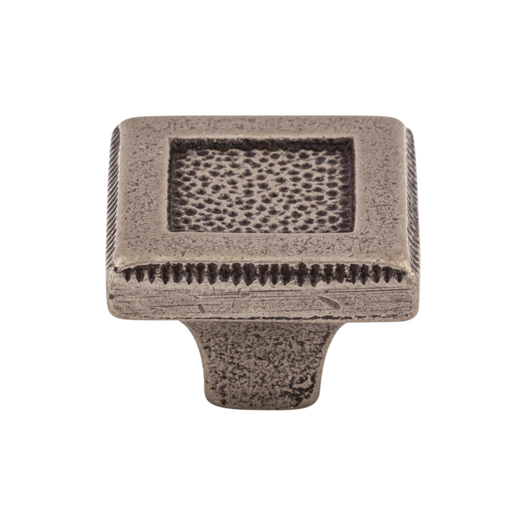 Square Inset Square Knob - Cast Iron