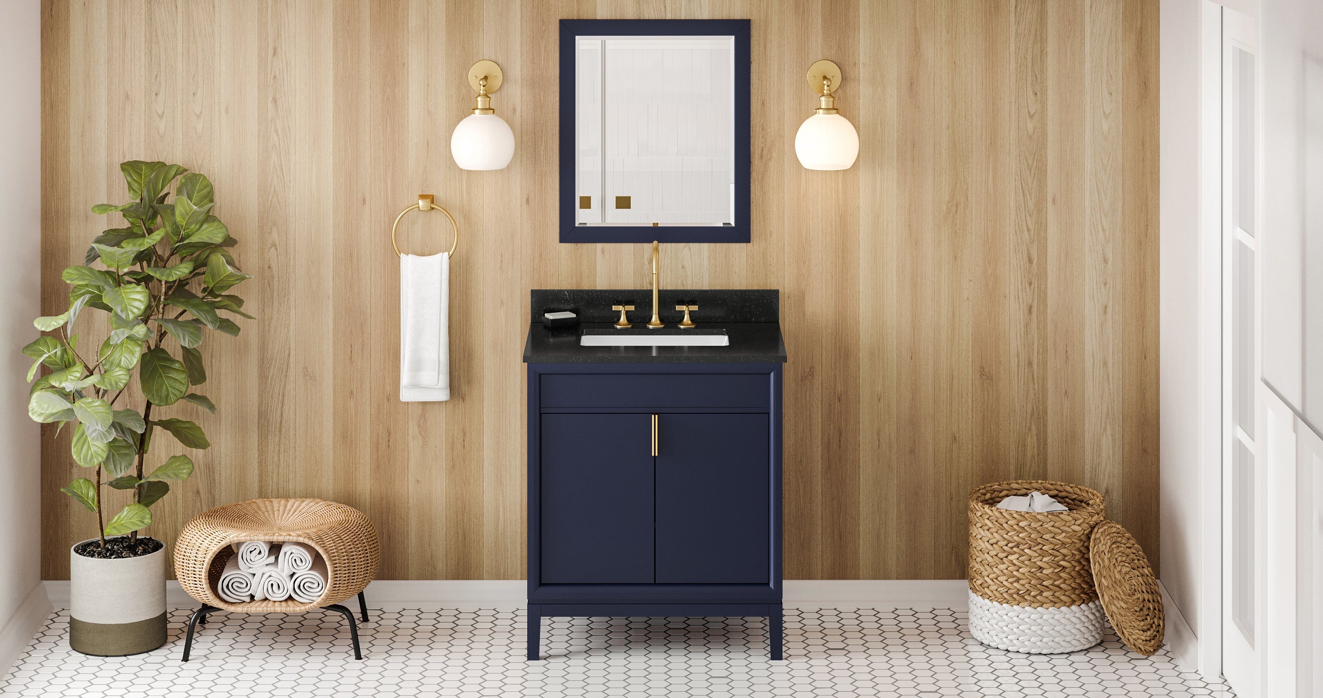 30" Theodora Vanity – Hale Blue
