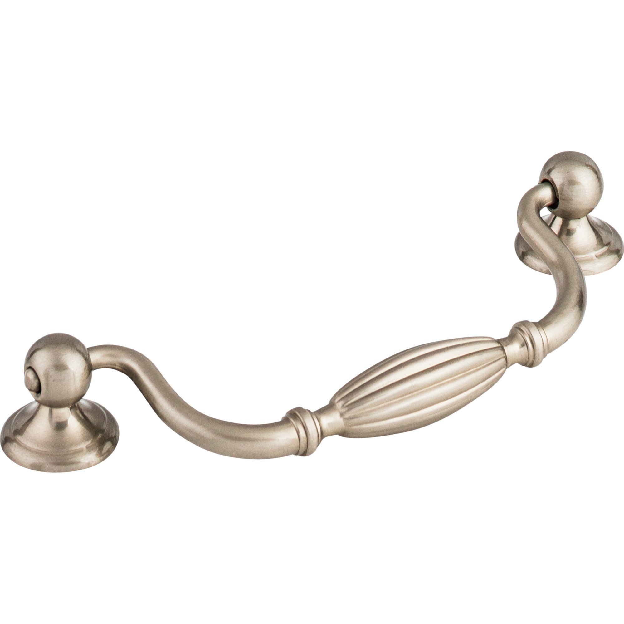 Tuscany 5 1/16" Center to Center Drop Handle - Brushed Satin Nickel