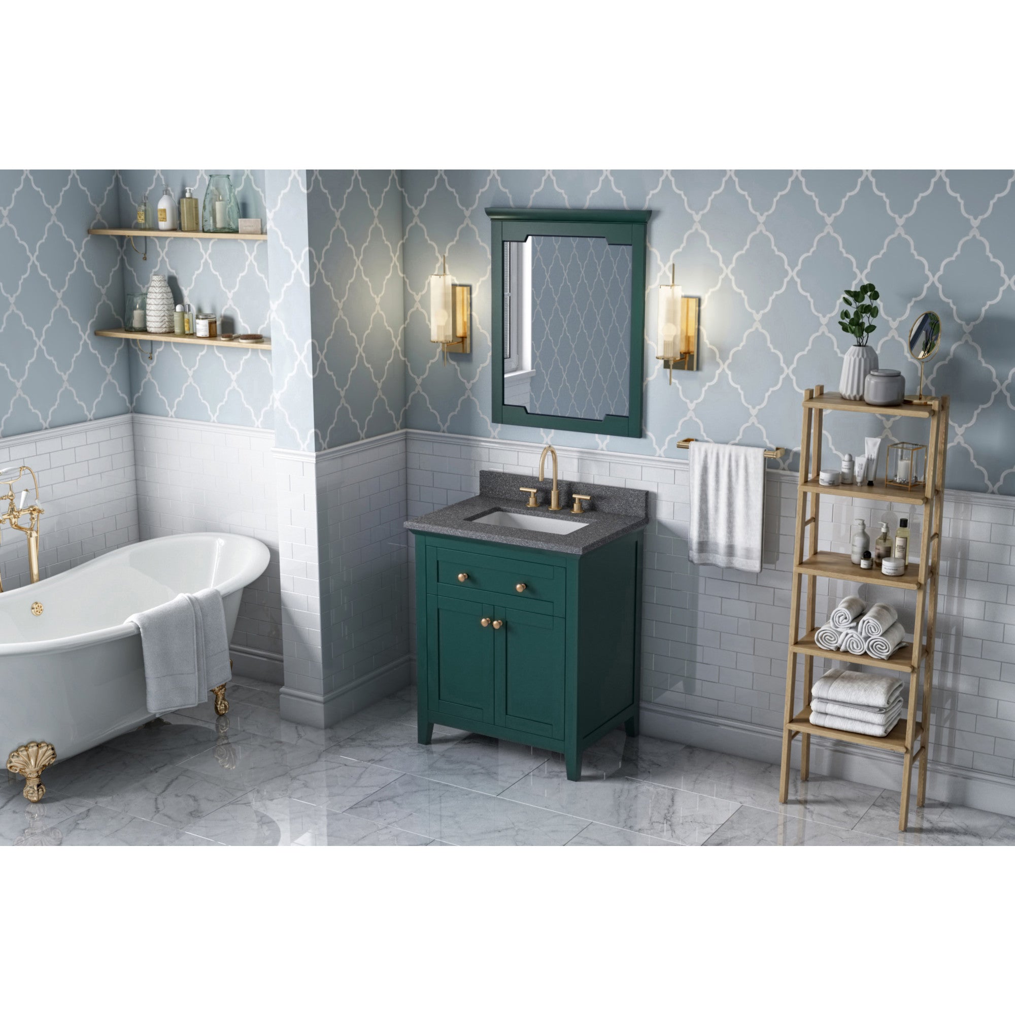 30" Chatham Vanity – Forest Green