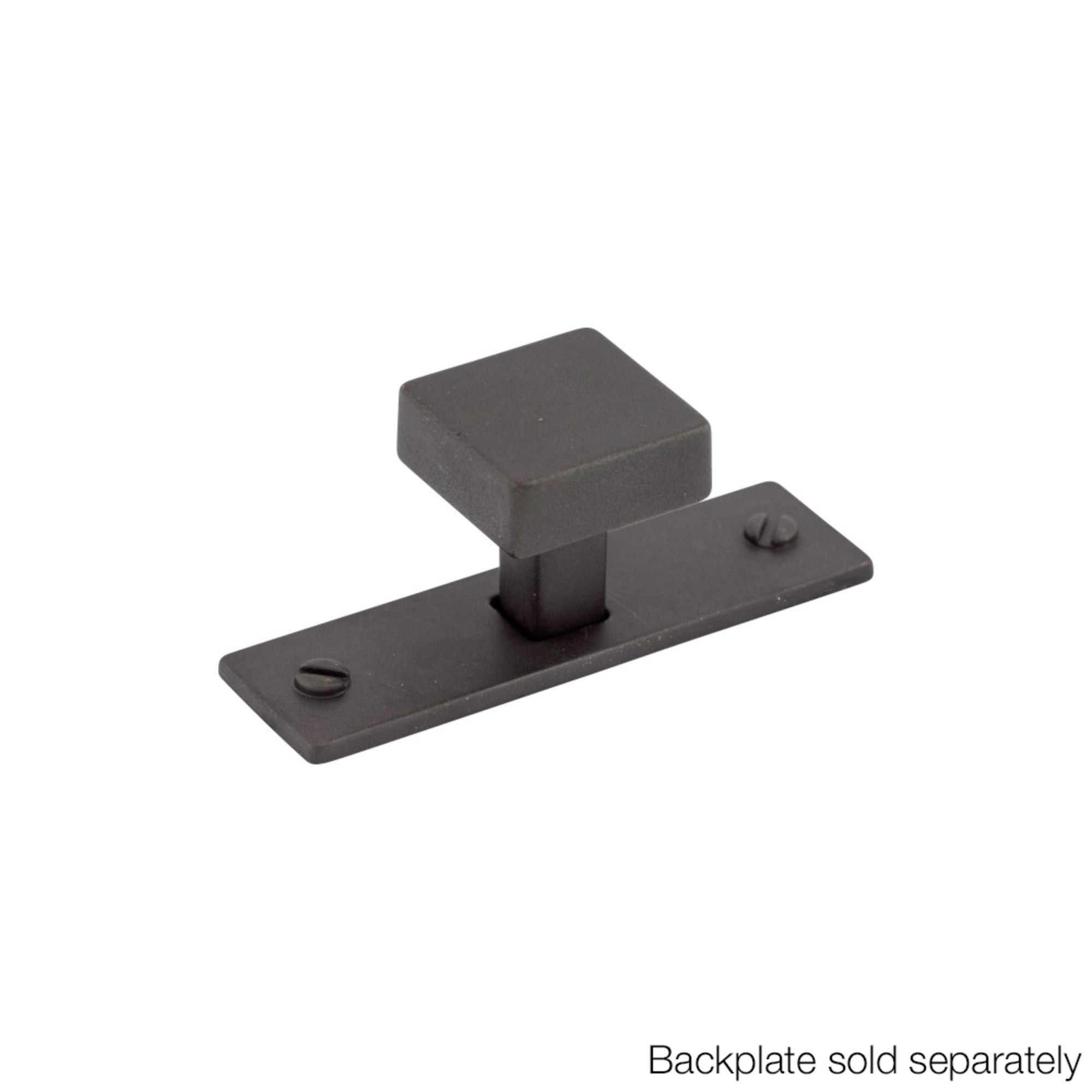 Channing 1 1/16" Length Square Knob - Sable