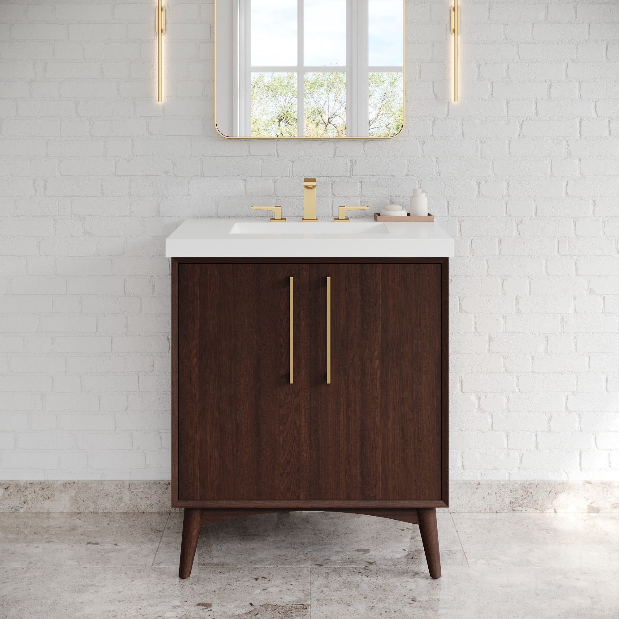 30" Dashwood Vanity – Dark Walnut