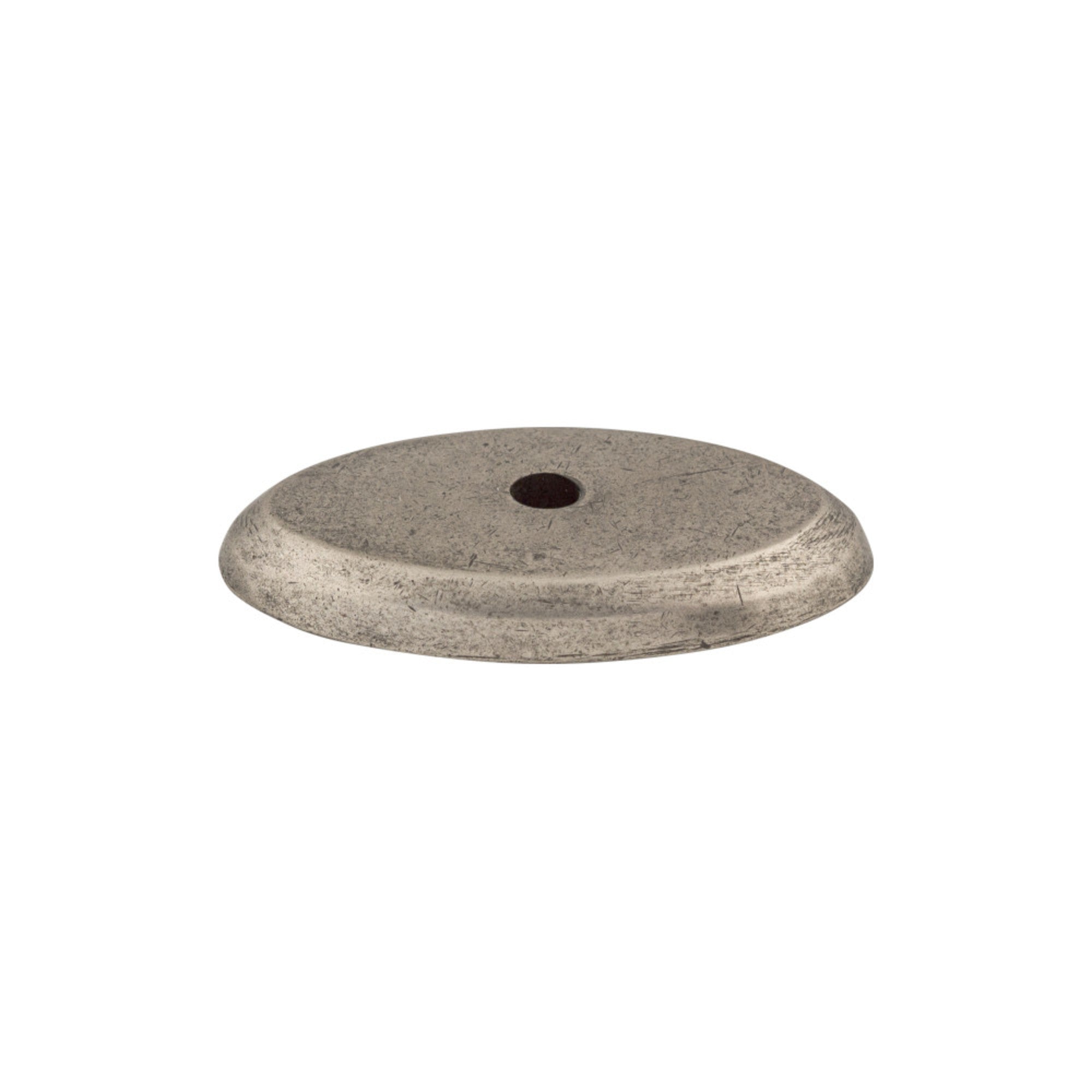 Aspen Oval Knob Backplate - Silicon Bronze Light
