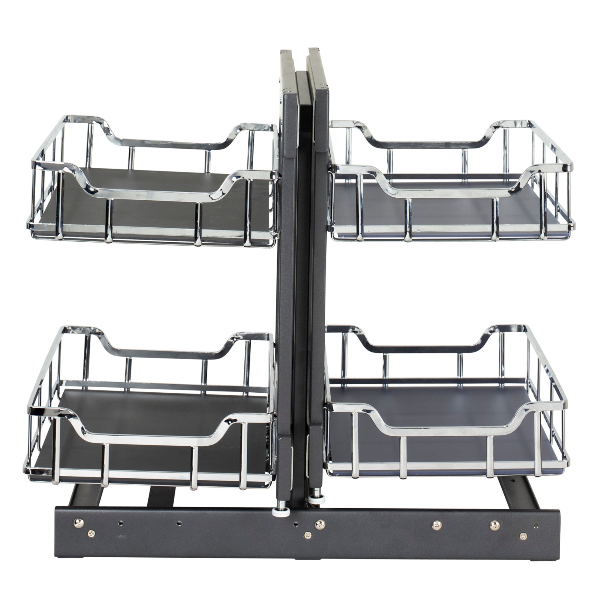 15" Polished Chrome STORAGE WITH STYLE® Blind Corner Organizer