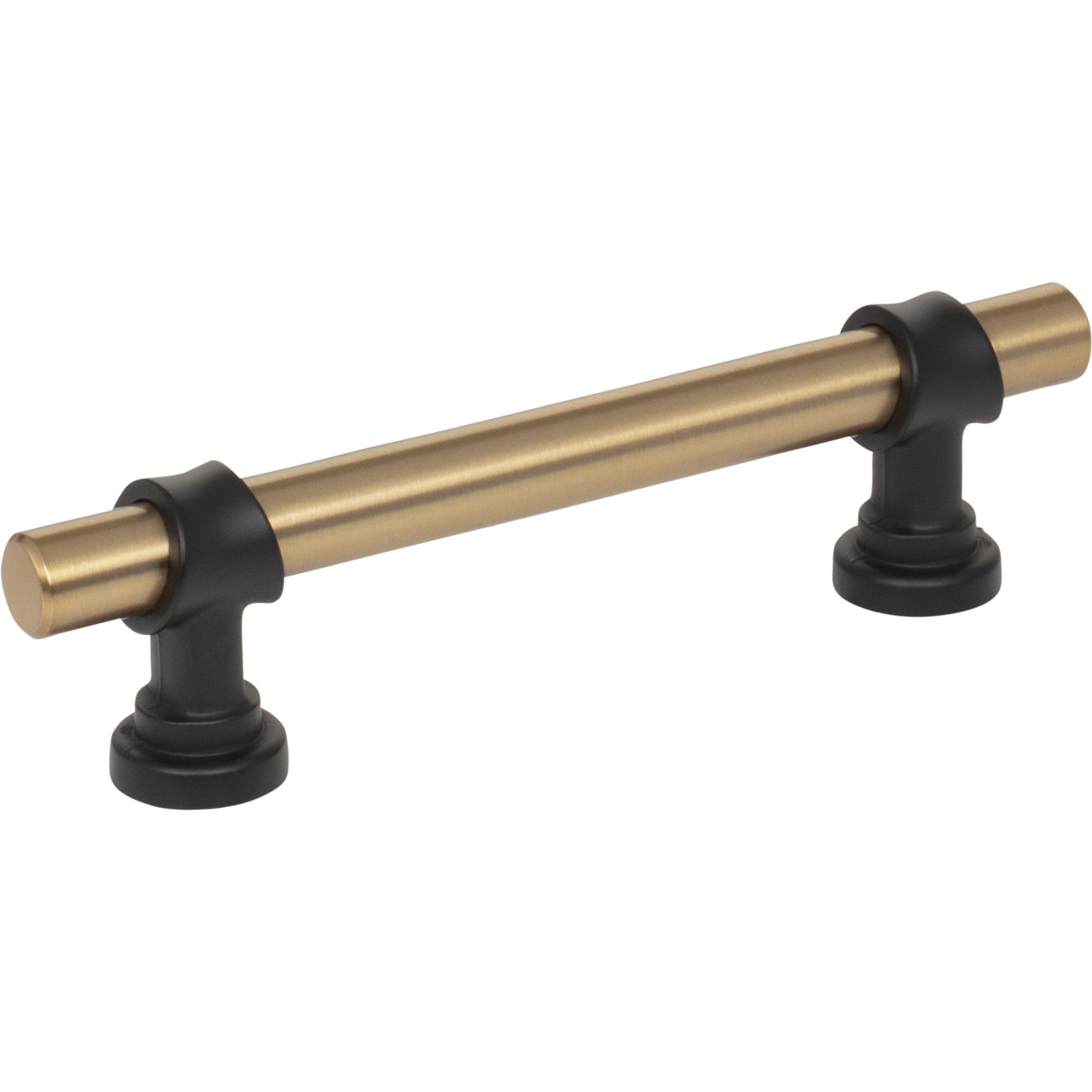 Bit 3 3/4" Center to Center Bar Pull - Honey Bronze and Flat Black