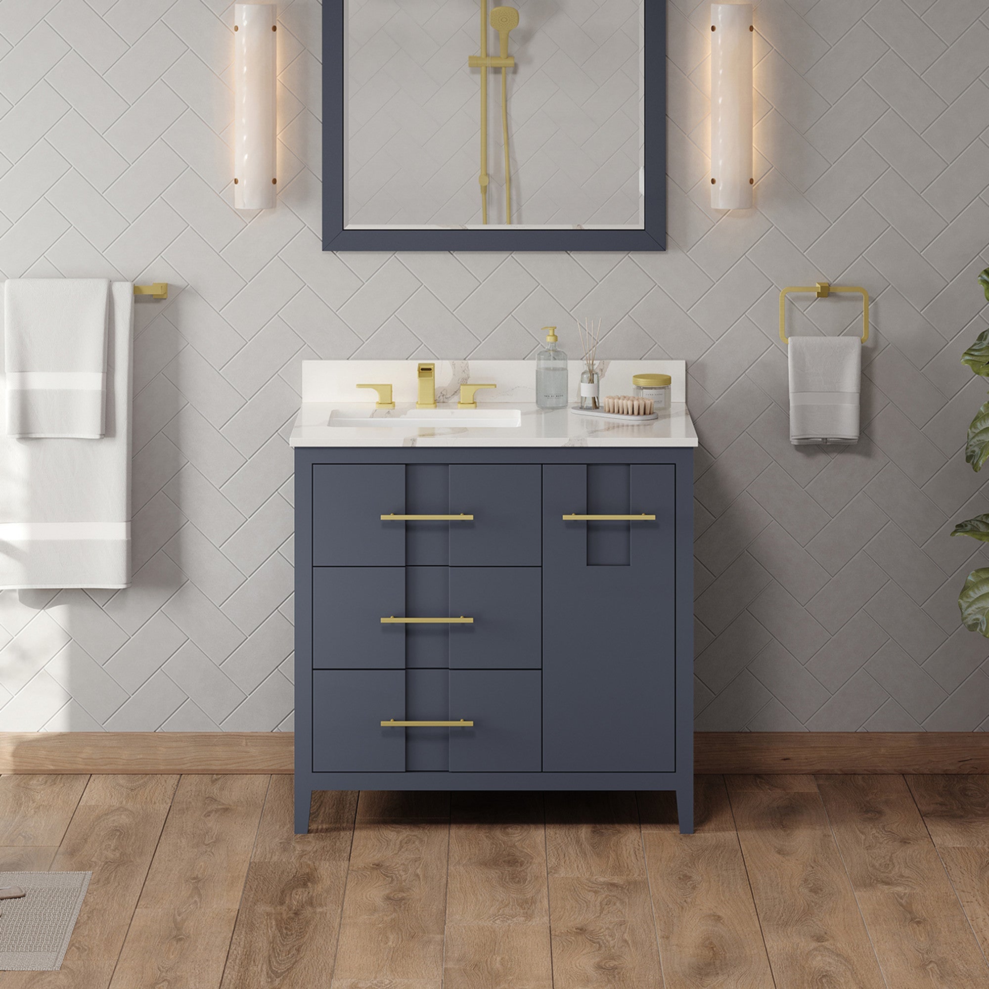 36" Katara Vanity – Left Offset