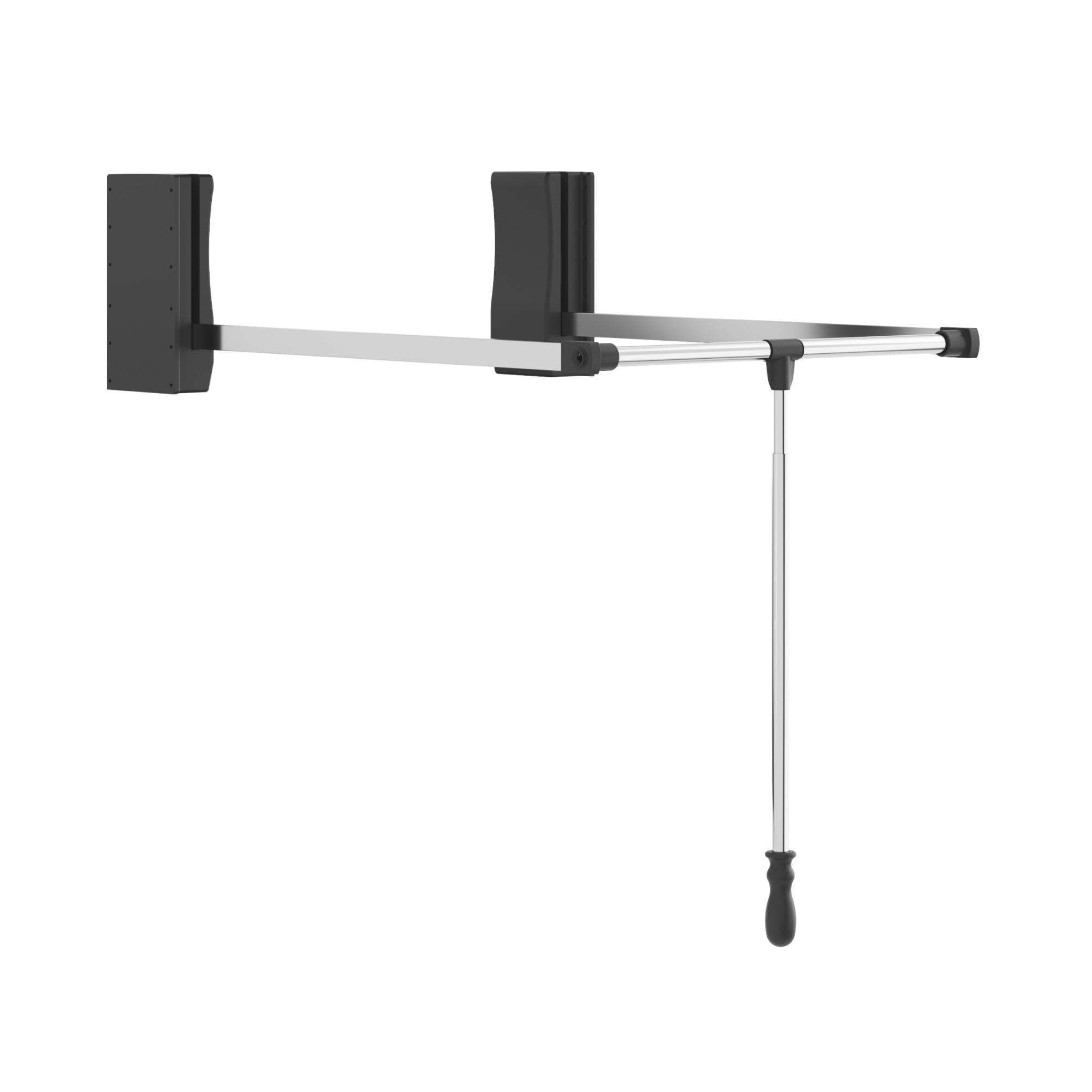 Chrome Expandable Wardrobe Lift for 25-1/2" - 35" Openings