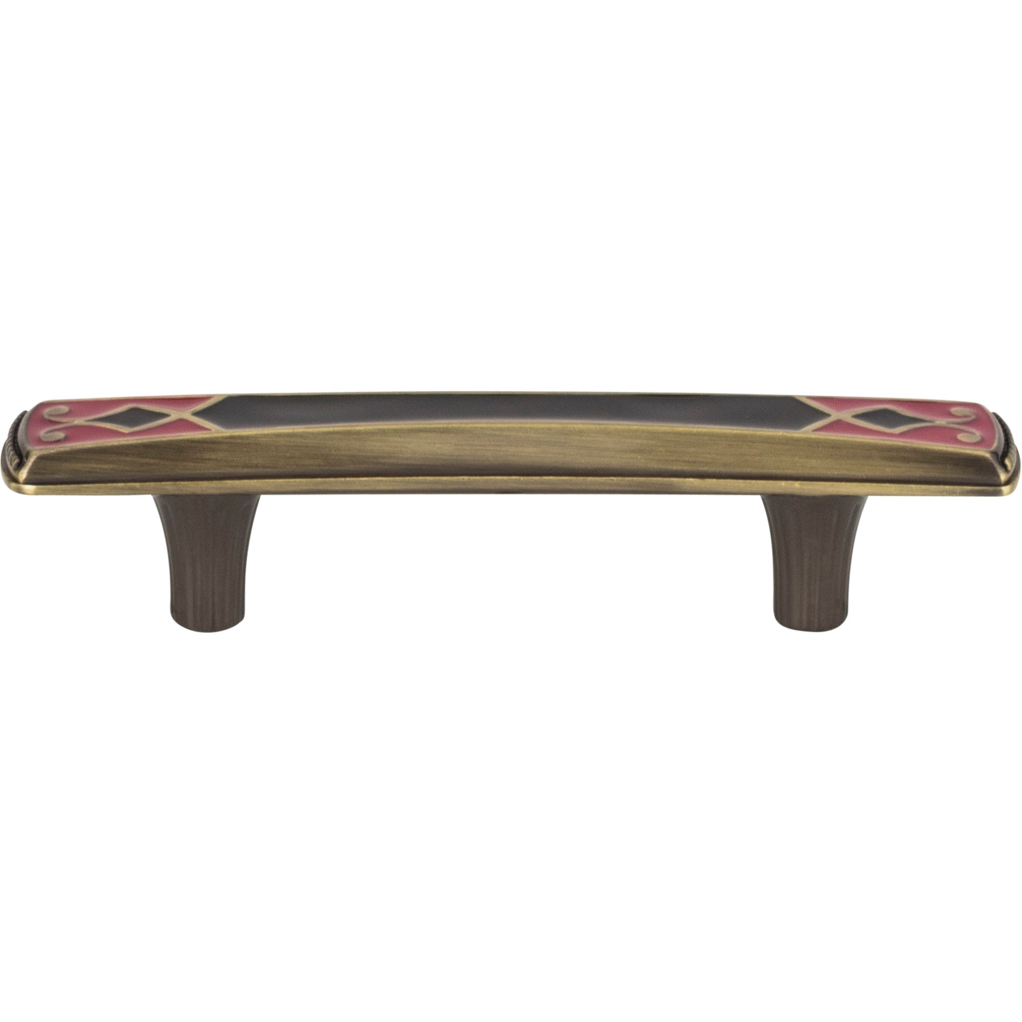 Canterbury Bar Pull - Black & Red