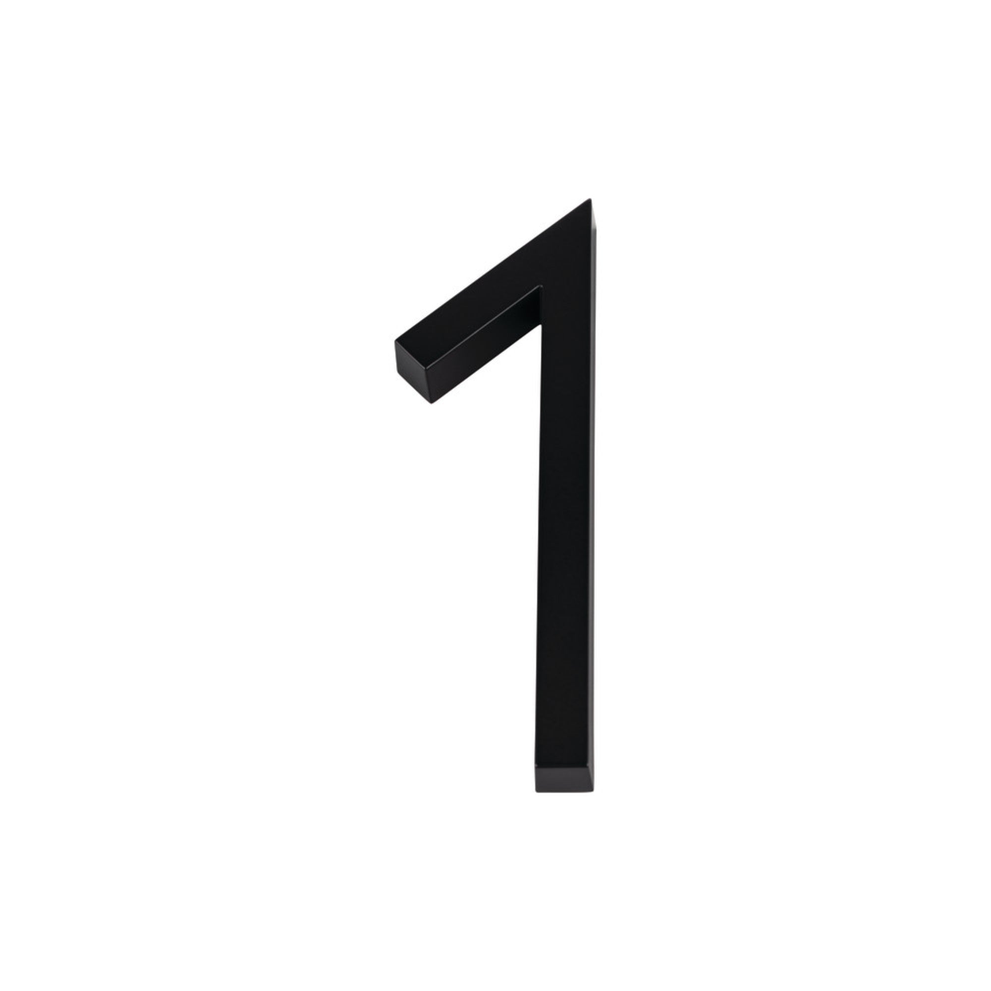 Modern Avalon 6" H House Number - Matte Black