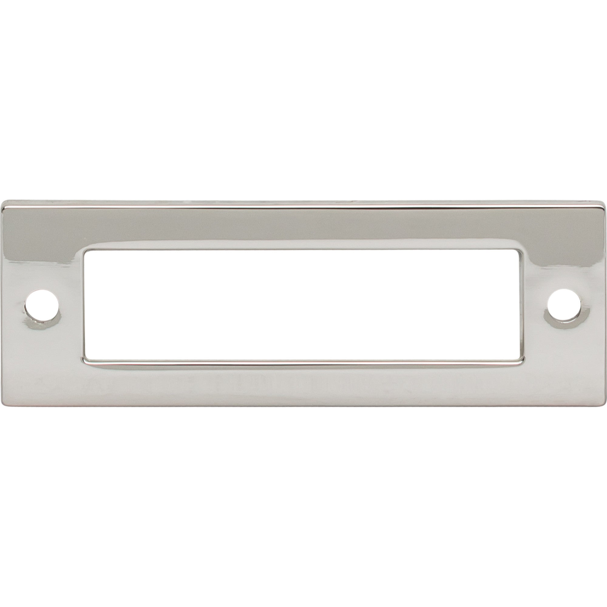 Hollin 3" Center to Center Pull Backplate - Polished Nickel