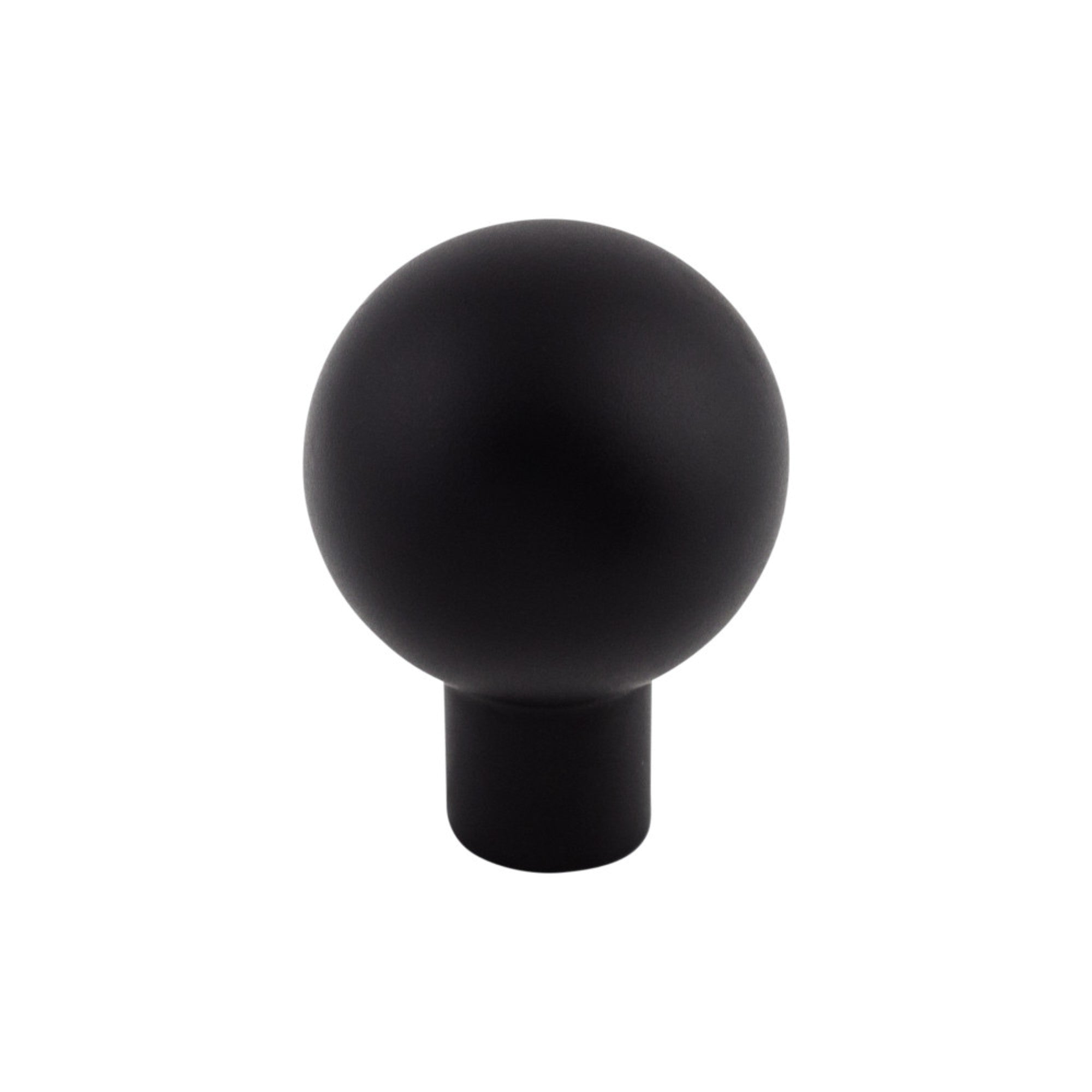 Brookline Round Knob - Flat Black