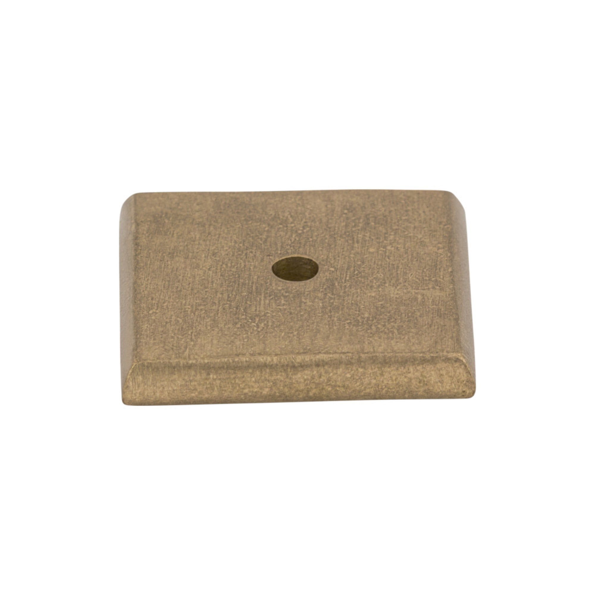 Aspen Square Knob Backplate - Light Bronze