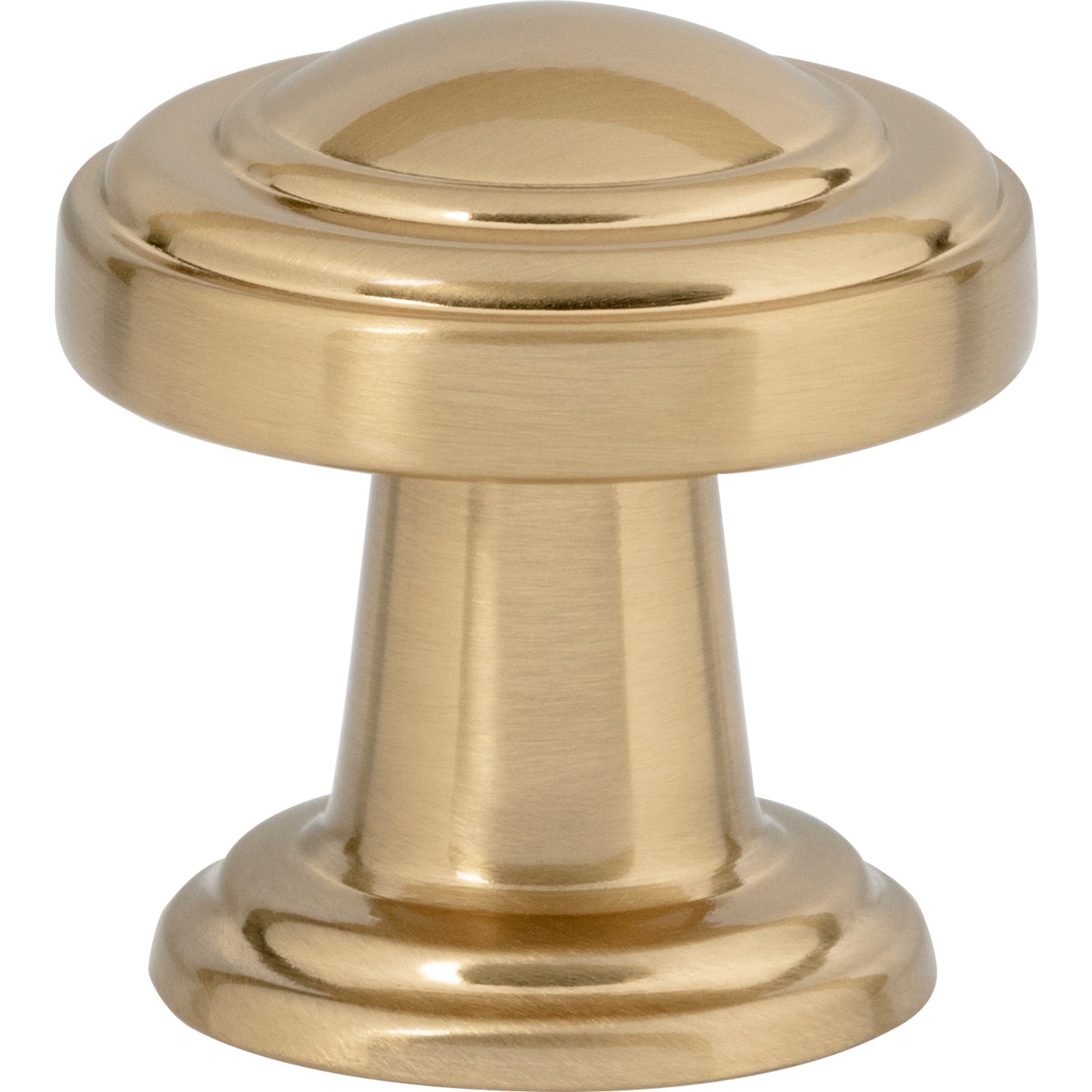 Bronte Round Knob - Warm Brass