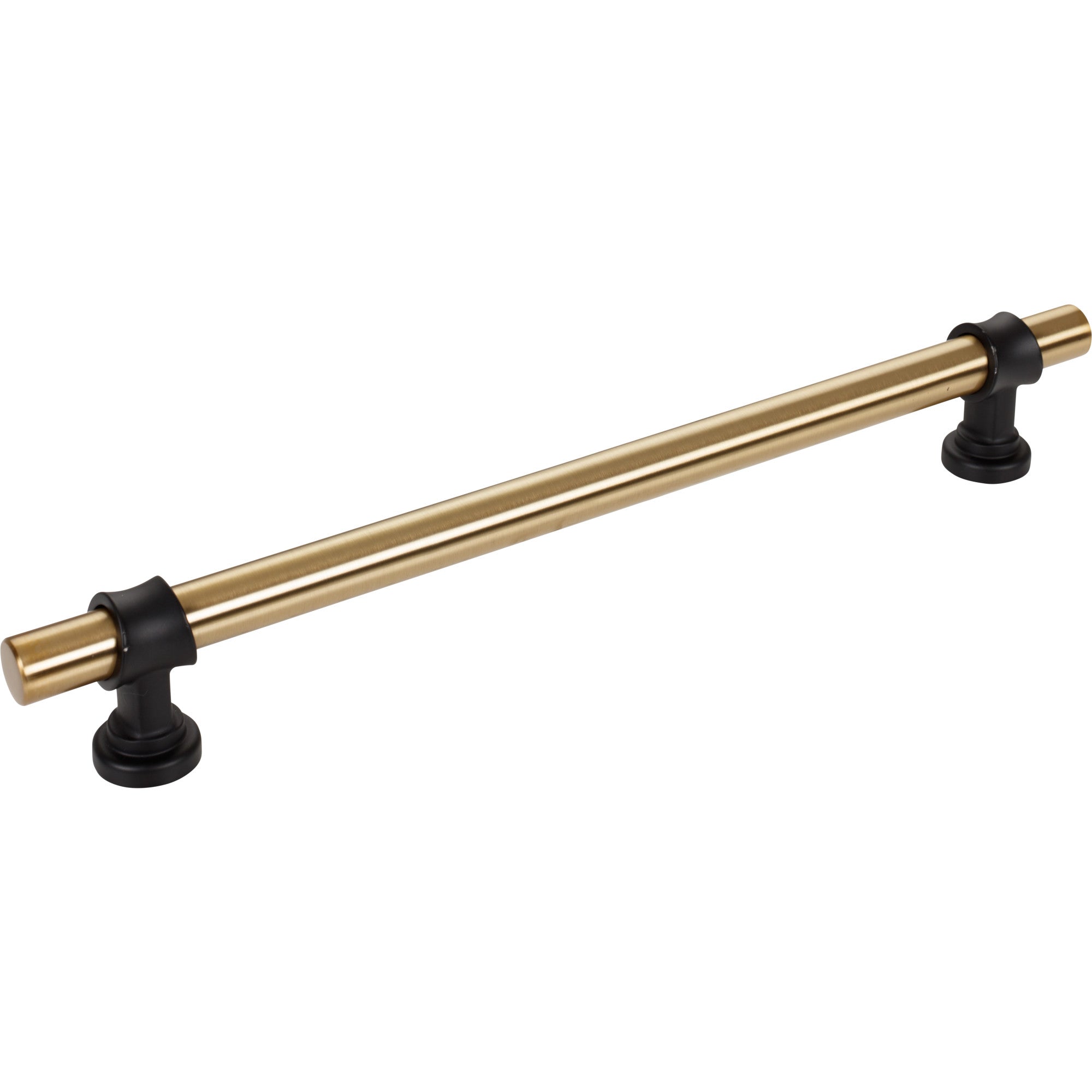 Bit 18" Center to Center Bar Pull - Honey Bronze and Flat Black