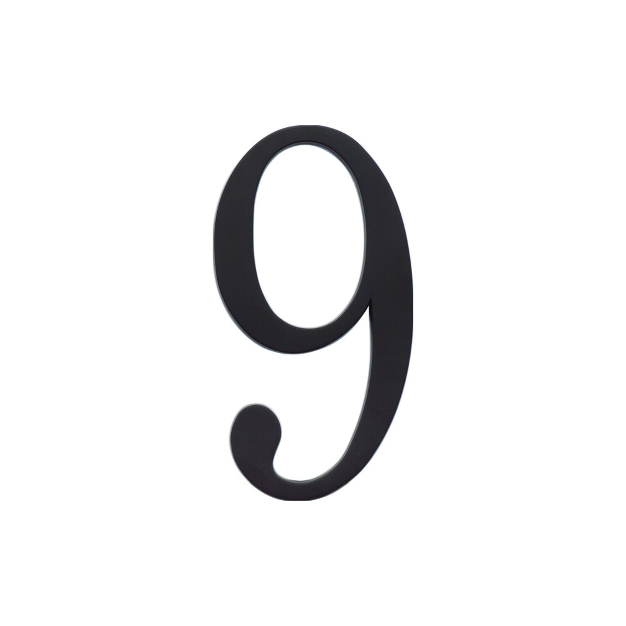 Traditionalist 6" H House Number - Matte Black
