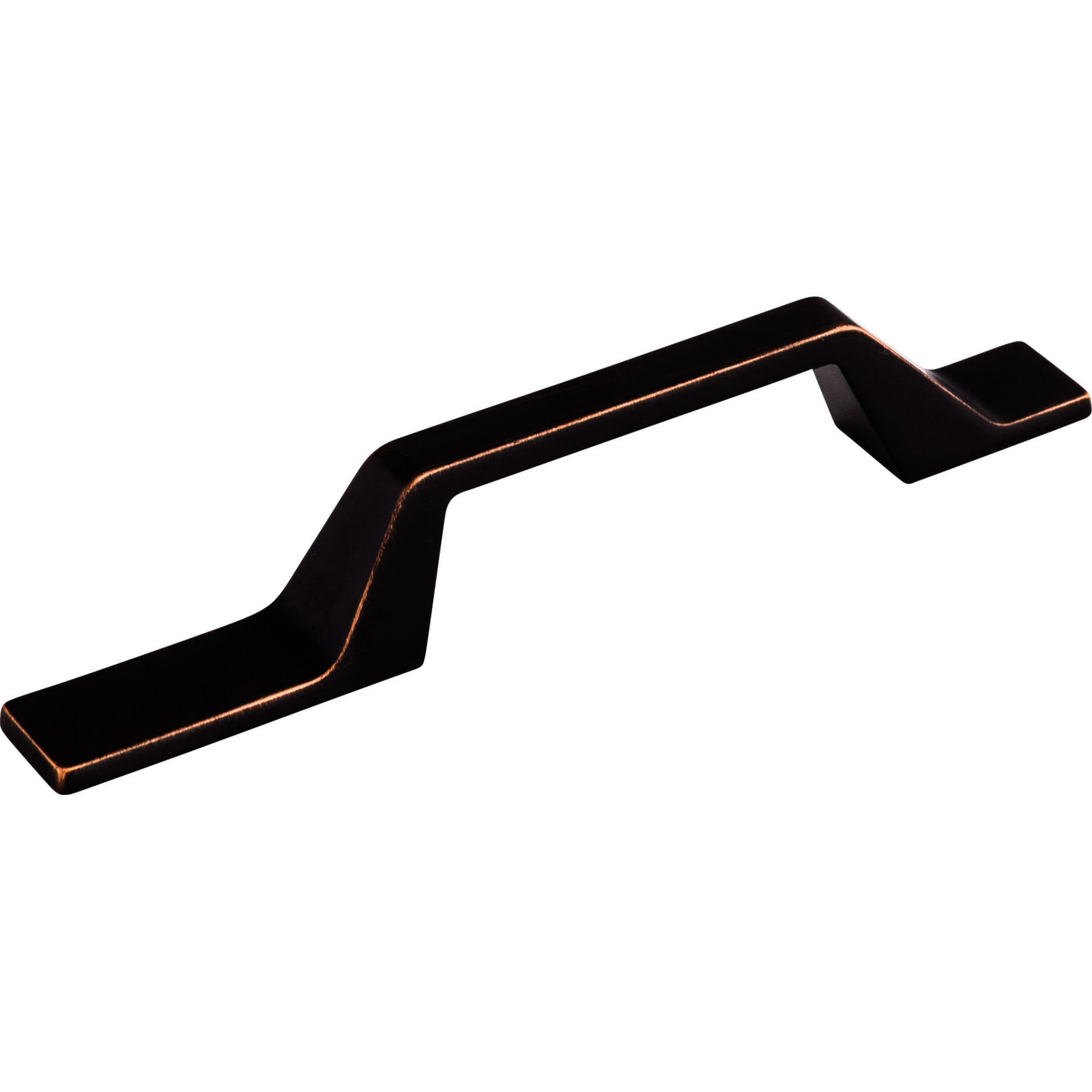 Modern Metro Asymmetrical 3 1/2" Center to Center Bar Pull - Tuscan Bronze