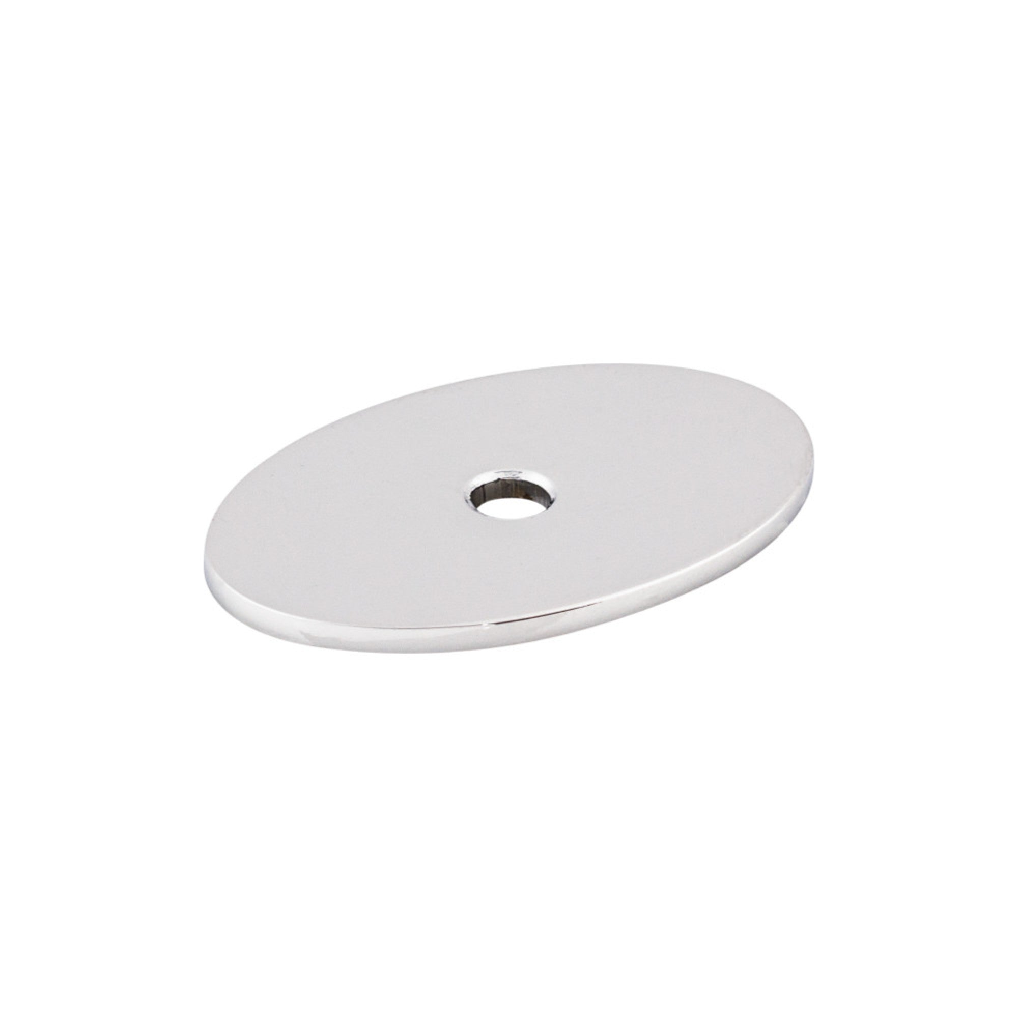 Oval Knob Backplate - Polished Chrome