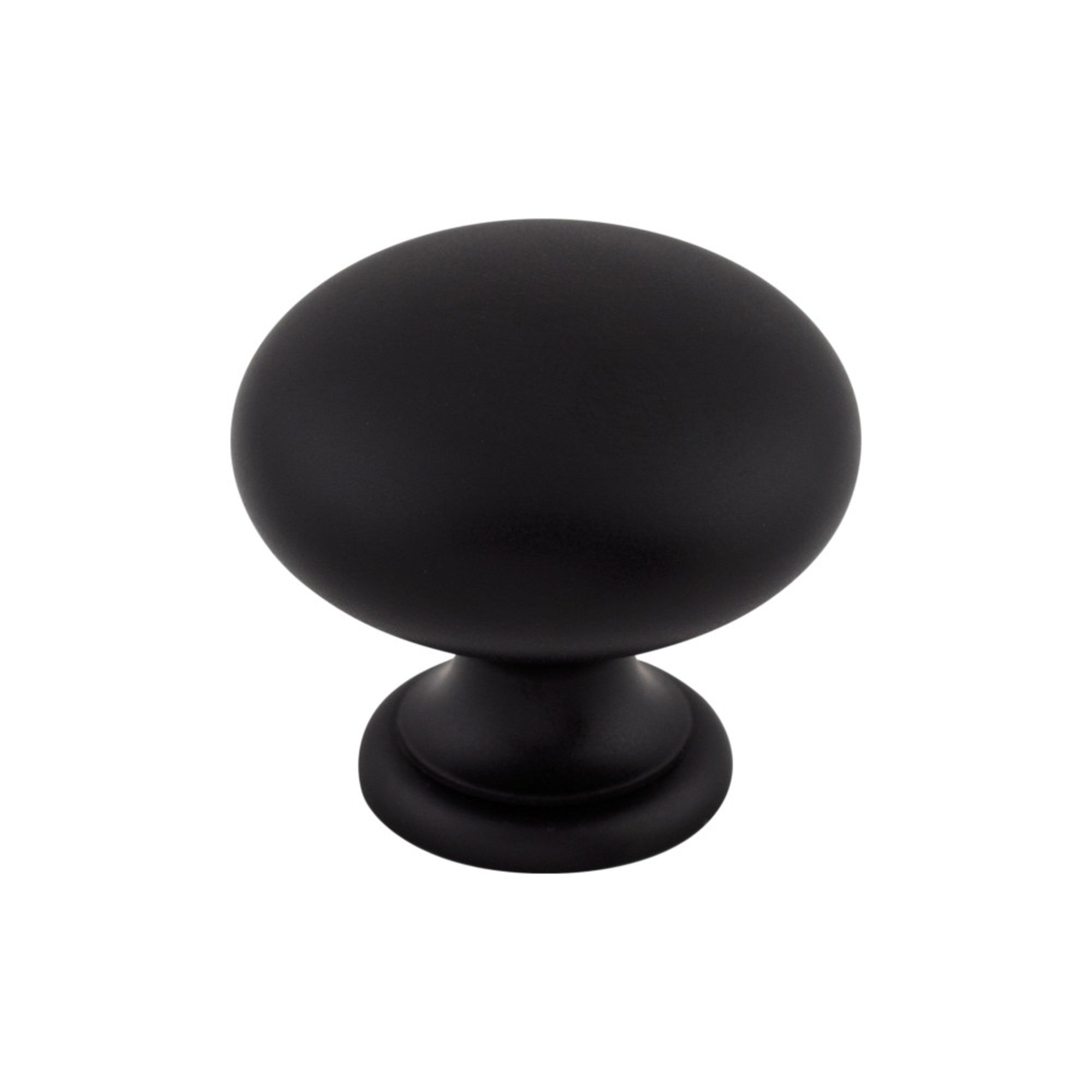 Mushroom Round Knob - Flat Black
