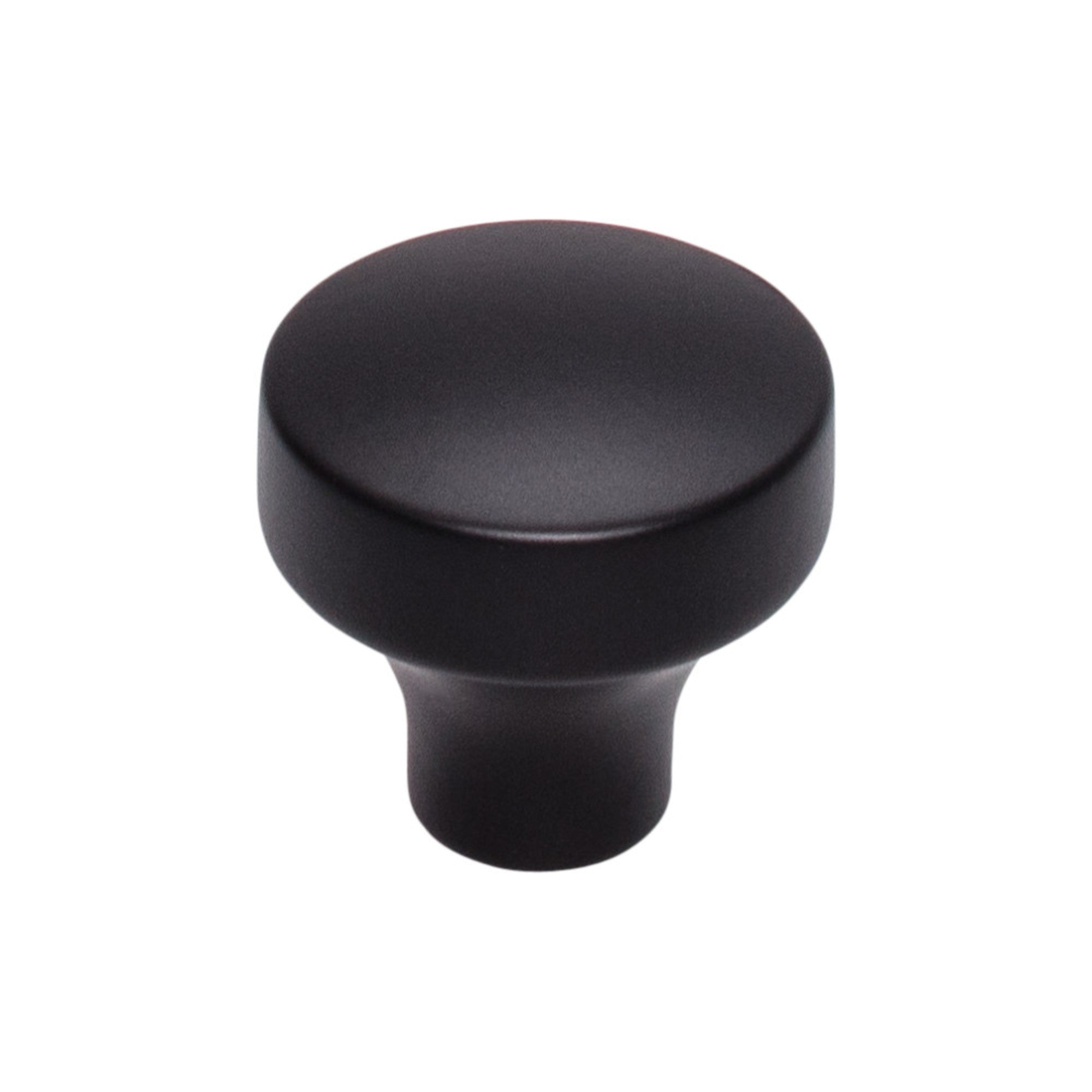 Kinney Round Knob - Flat Black