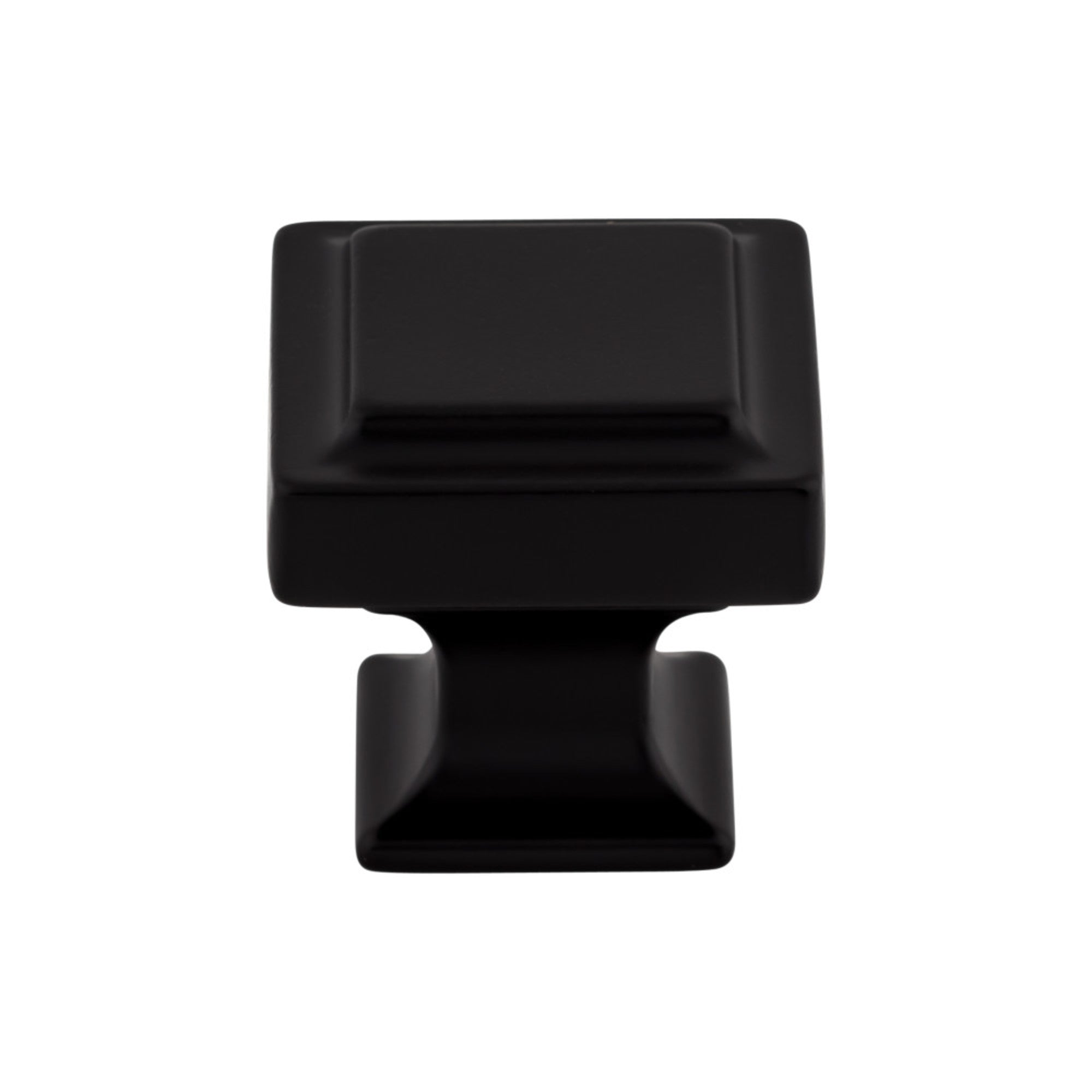 Ascendra 1 1/4" Length Square Knob - Flat Black