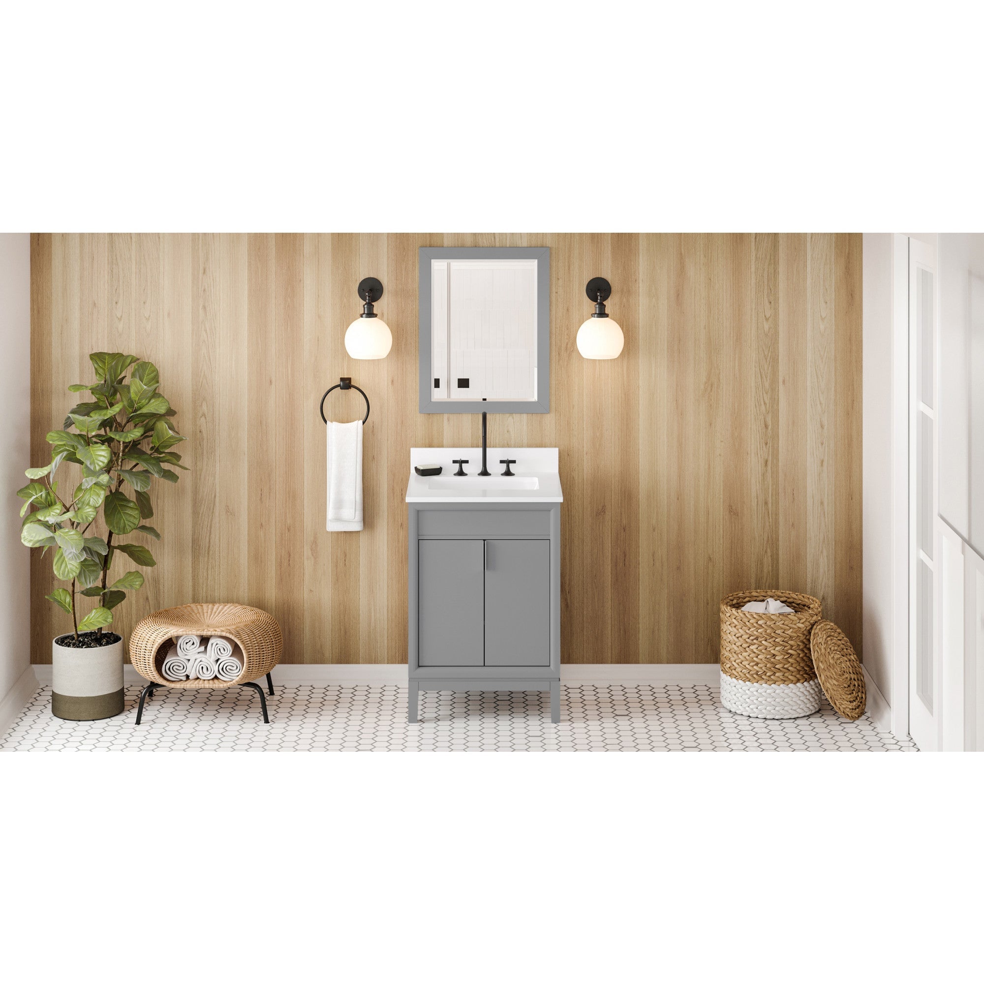 24" Theodora Vanity – Grey