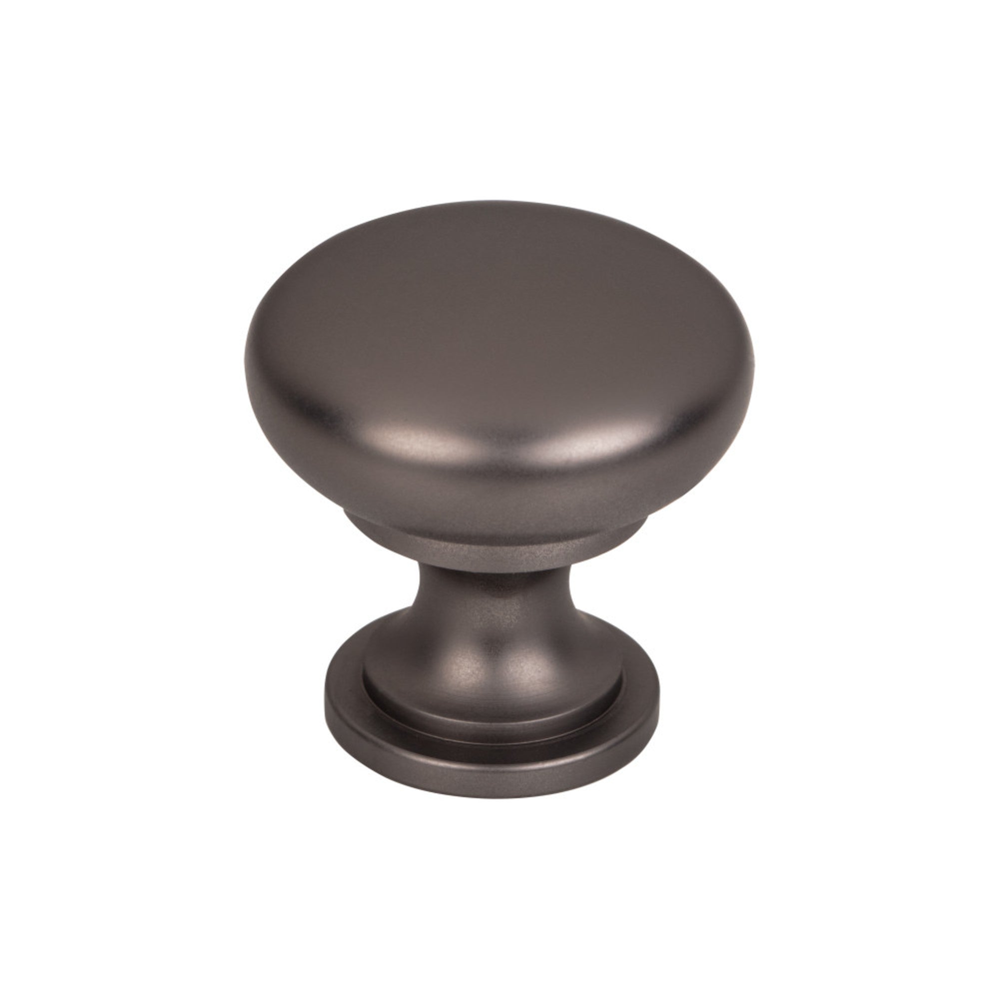 Hollow Round Mushroom Knob - Ash Gray