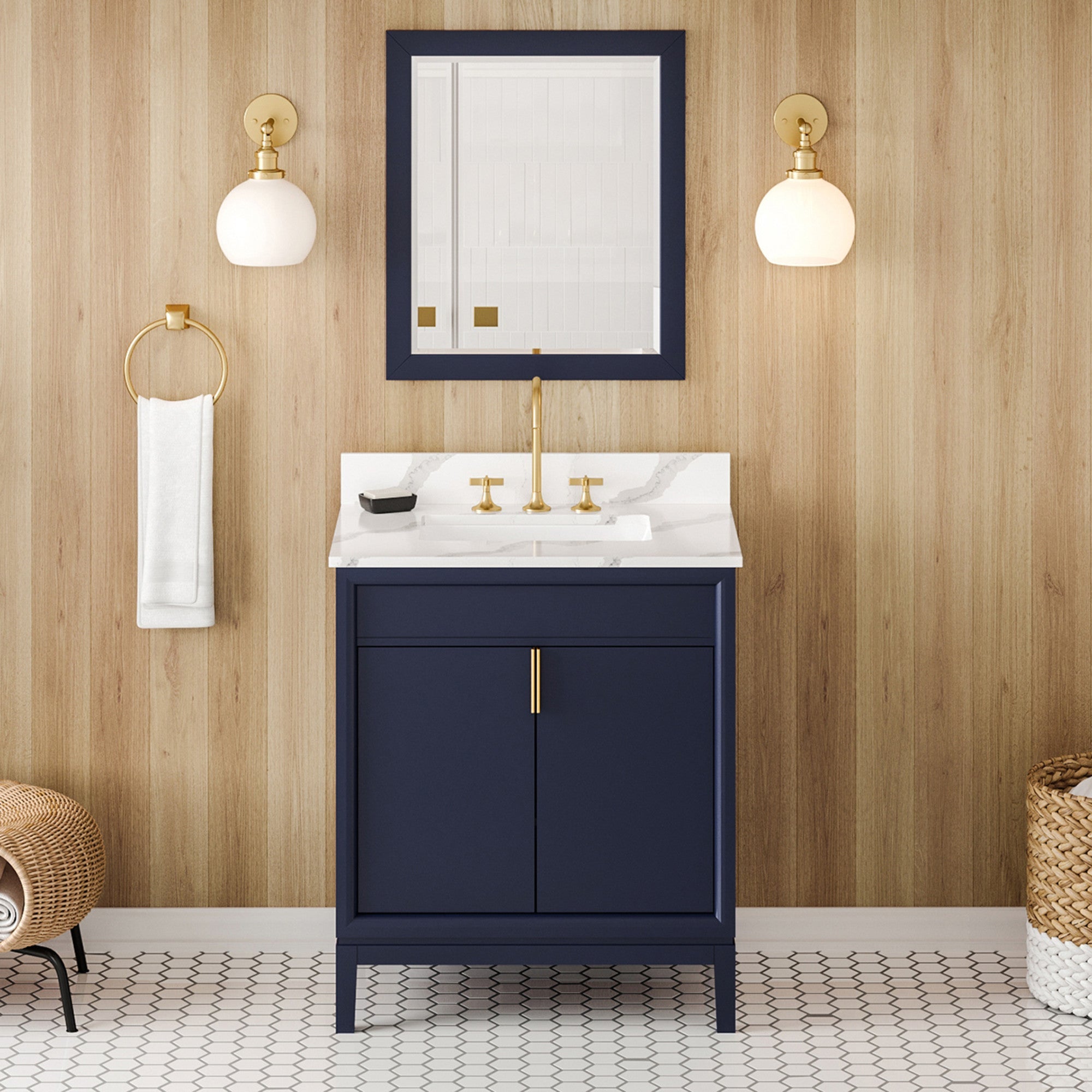 30" Theodora Vanity – Hale Blue