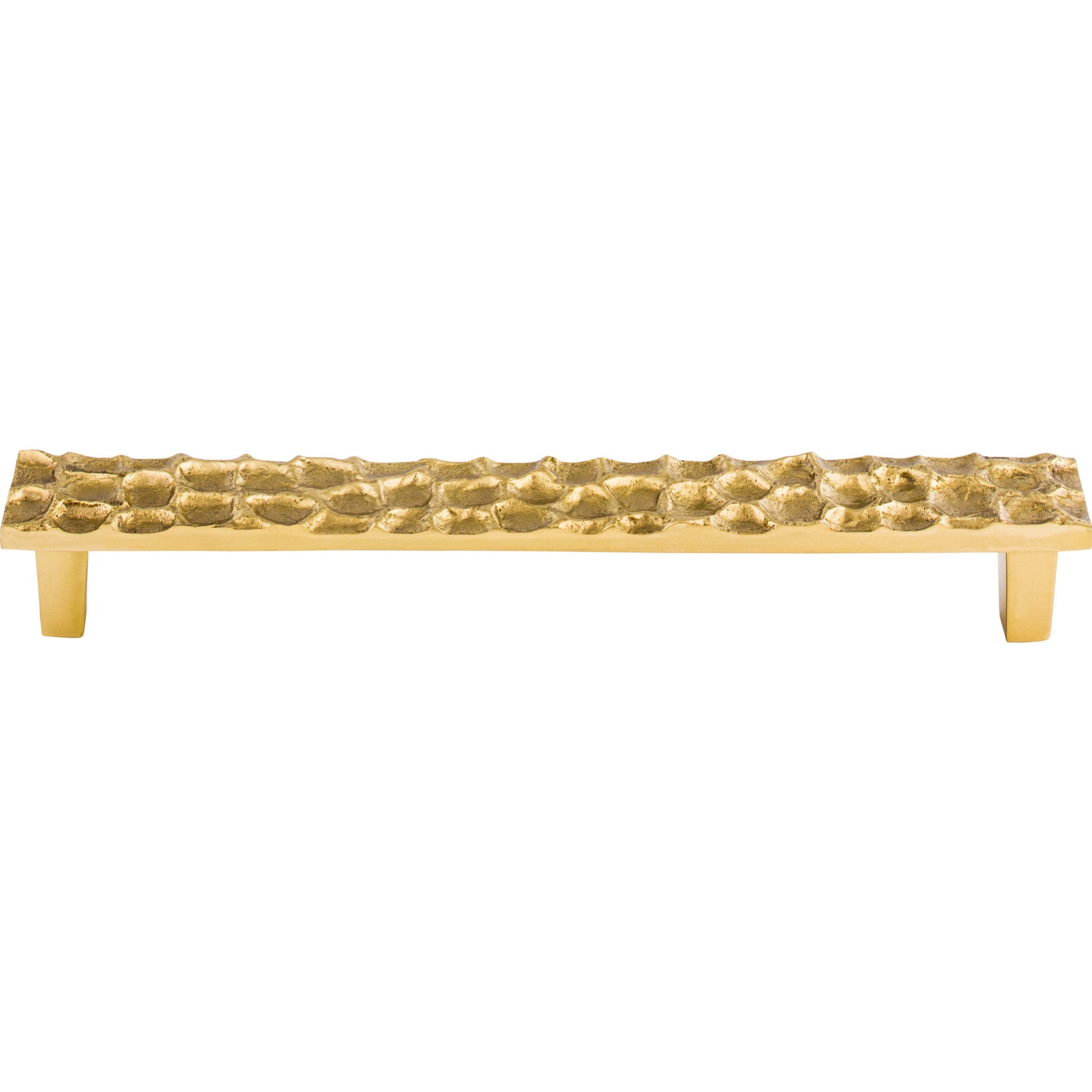 Cobblestone 7 9/16" Center to Center Bar Pull - Polished Brass