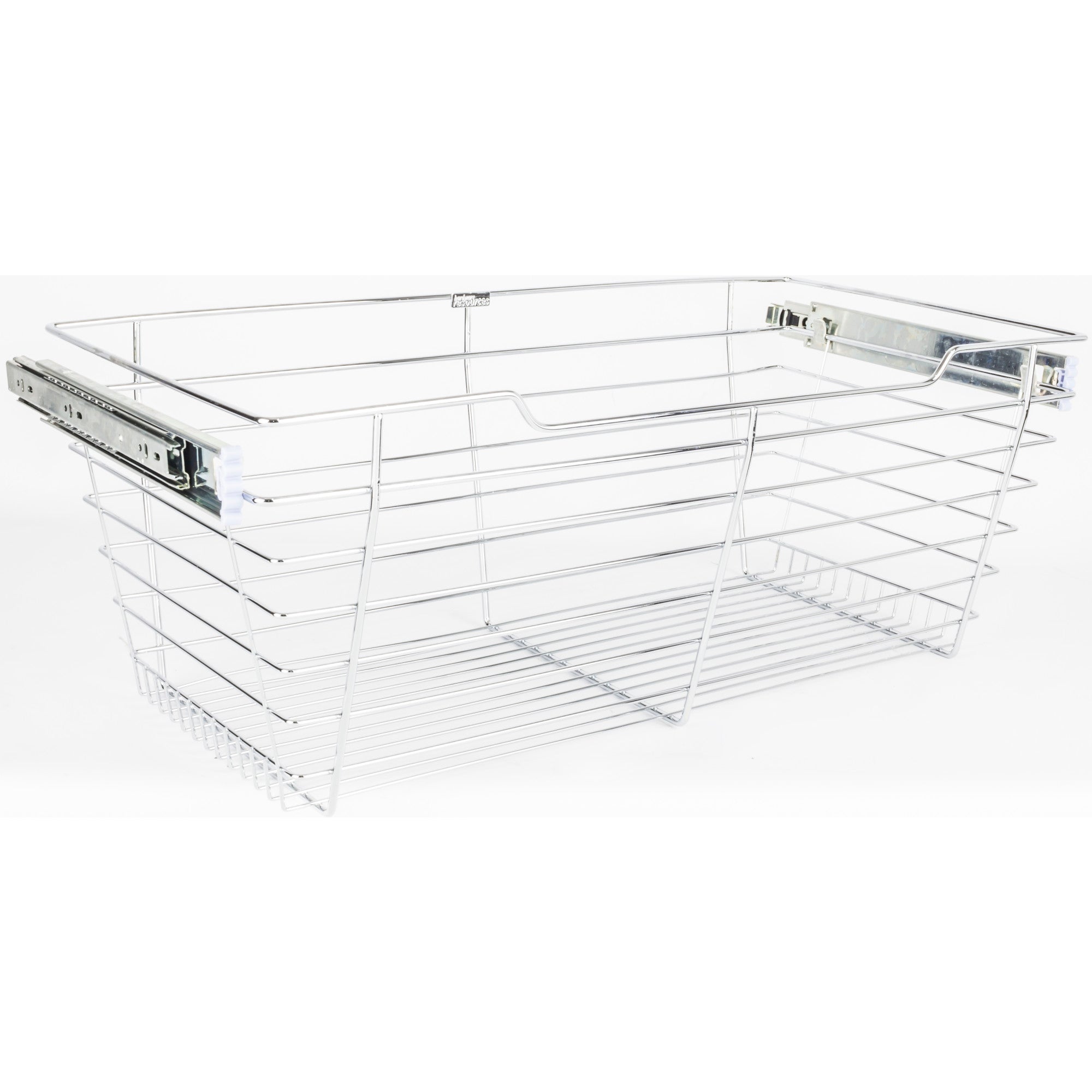 Chrome Closet Pullout Basket with Slides 14"D x 23"W x 11"H