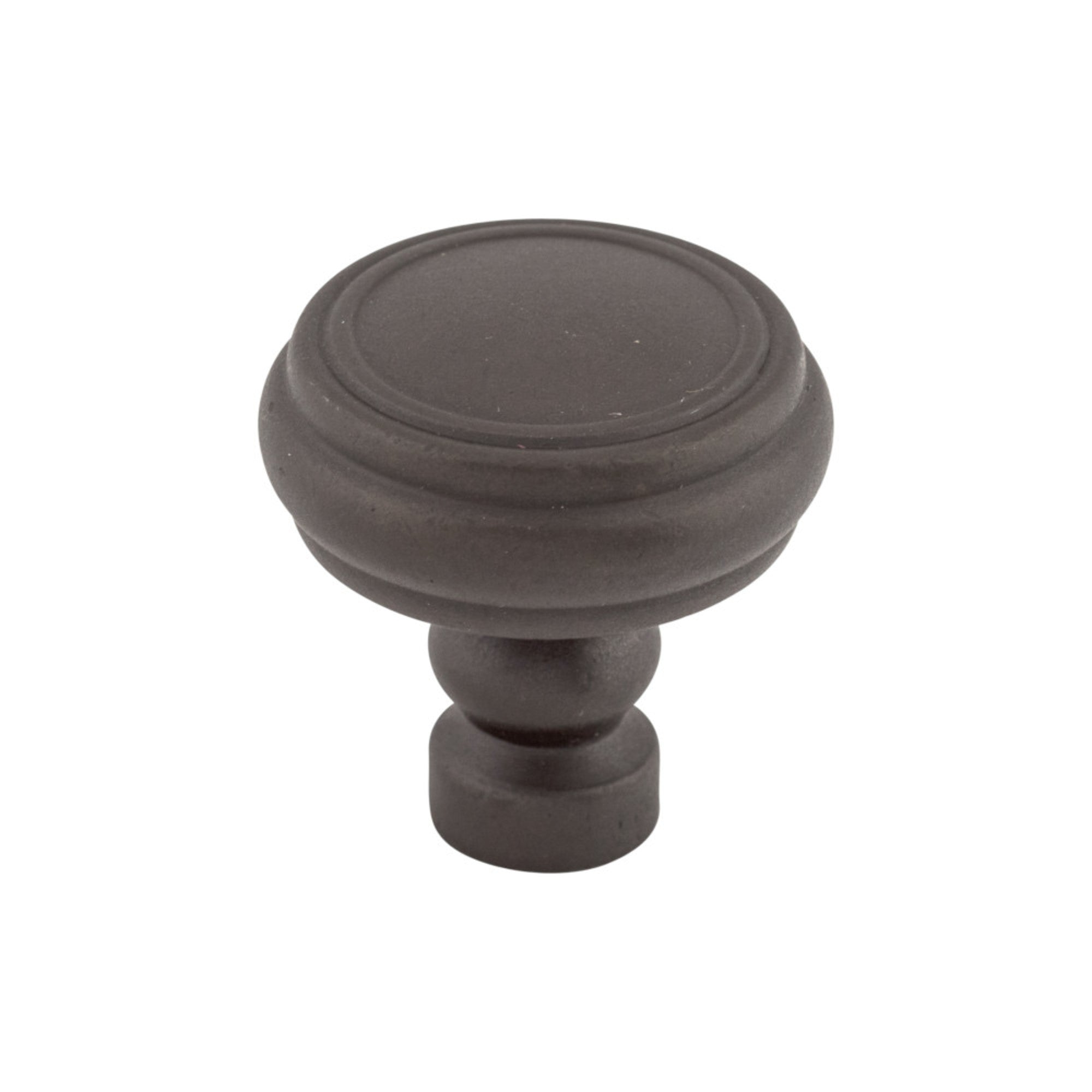 Brixton Rimmed Round Knob - Sable