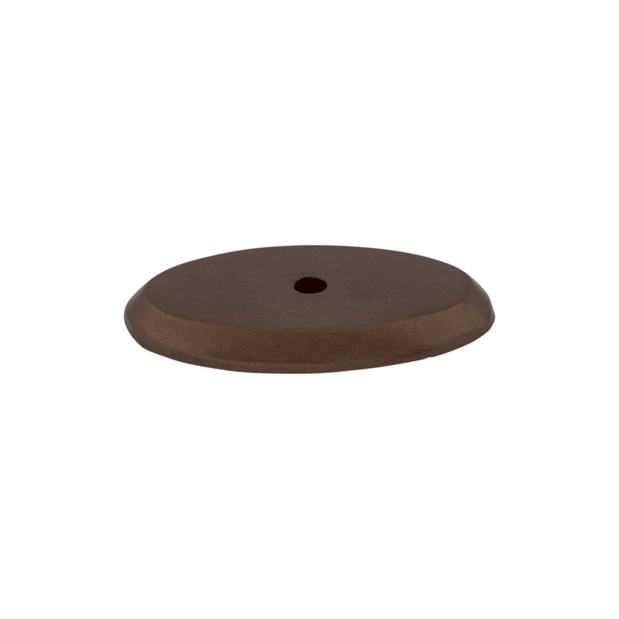 Aspen Oval Knob Backplate - Mahogany Bronze