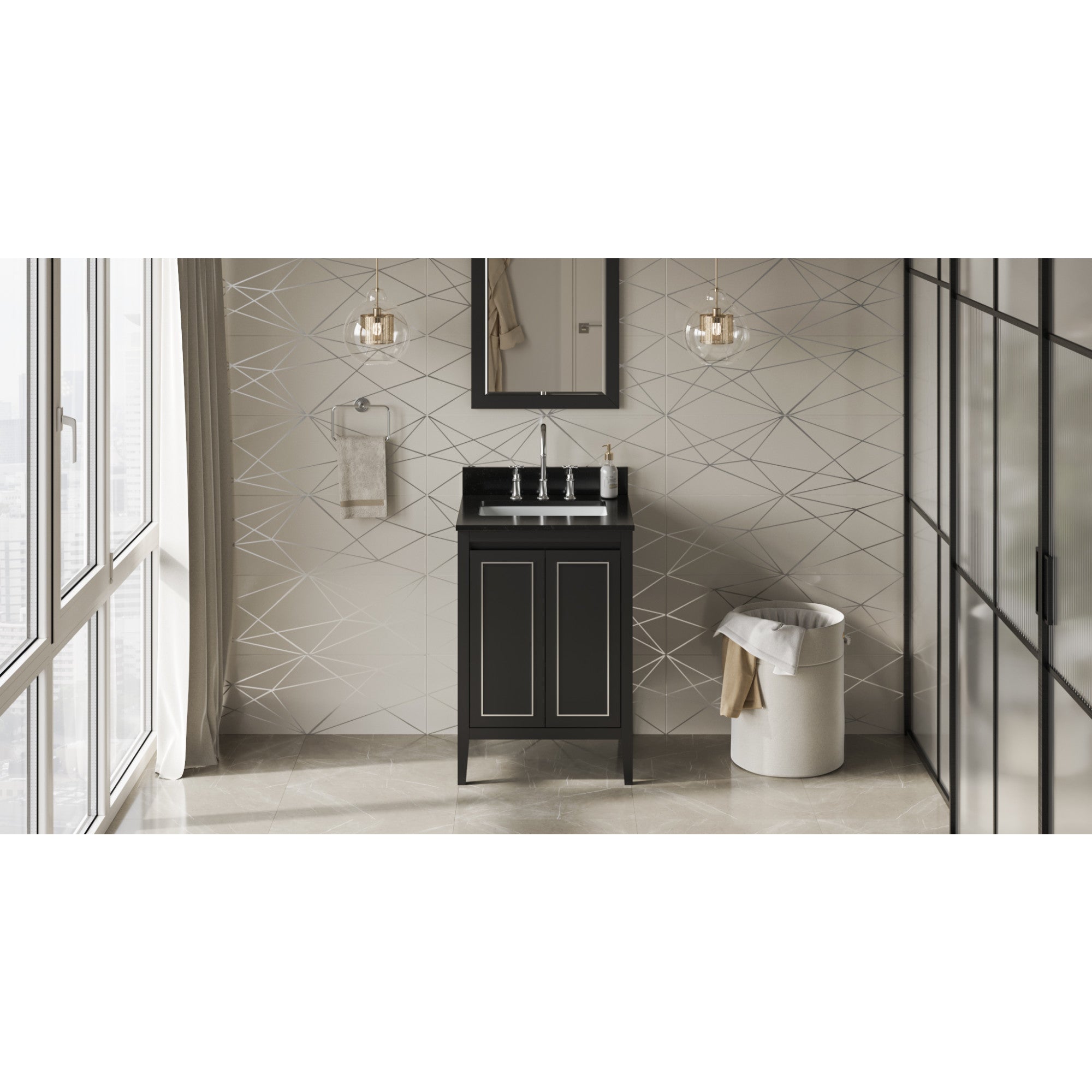 24" Percival Vanity – Black