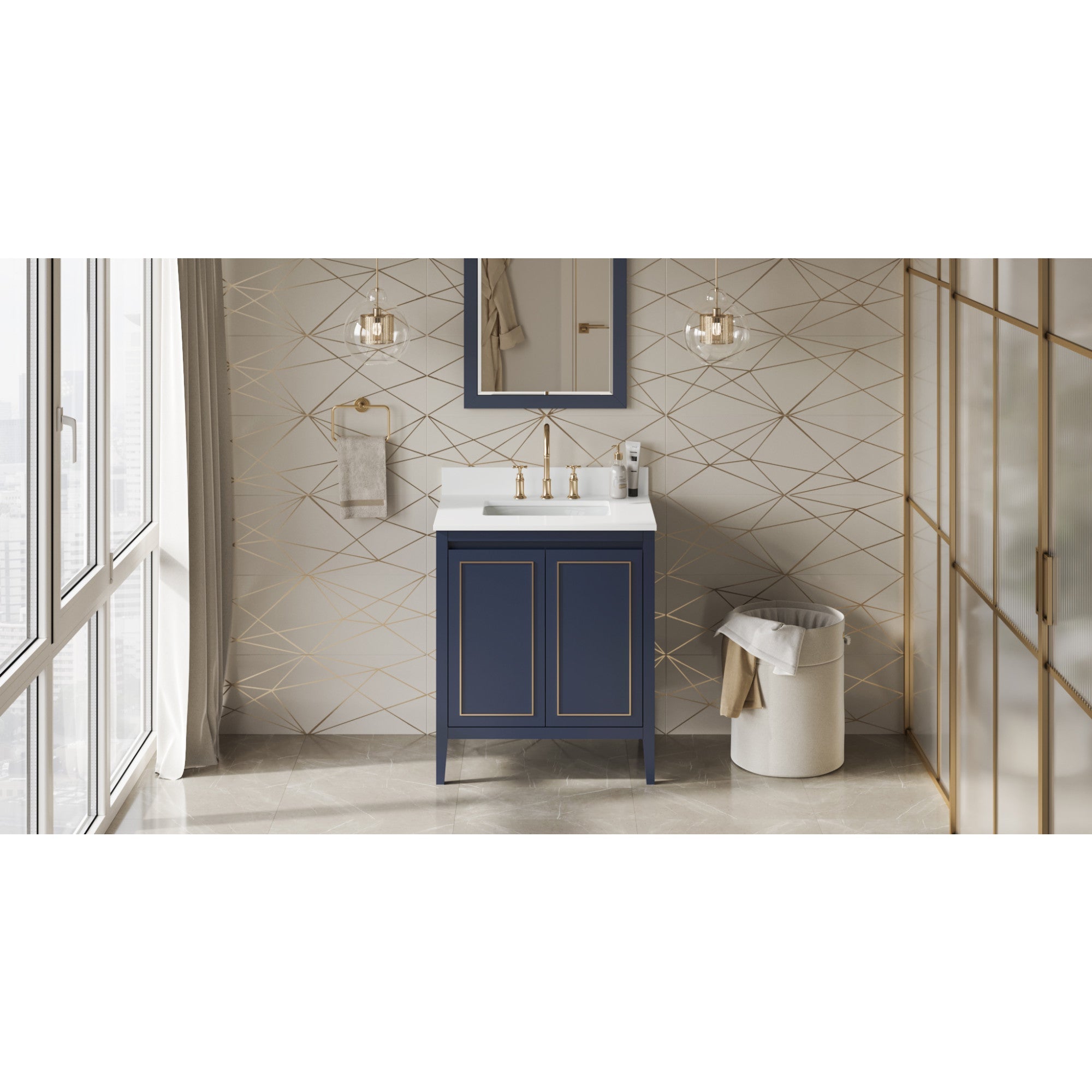 30" Percival Vanity – Hale Blue