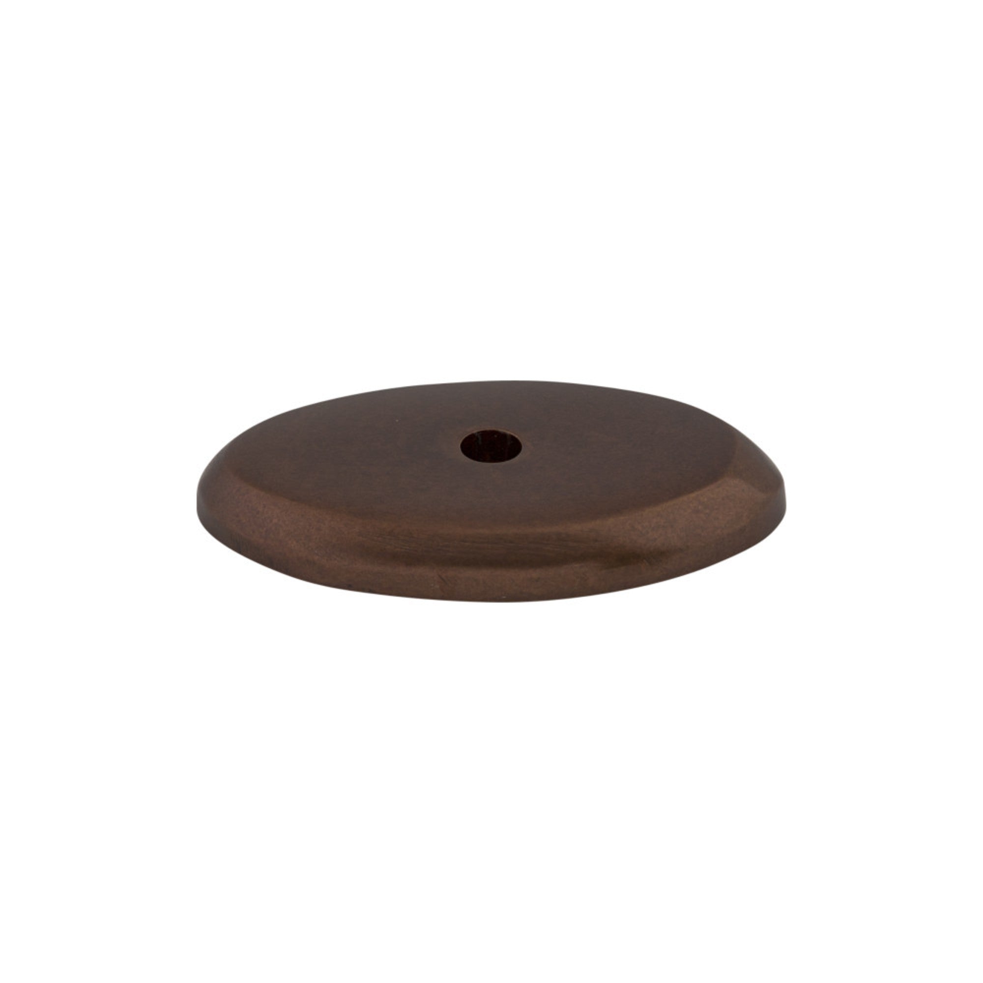 Aspen Oval Knob Backplate - Mahogany Bronze