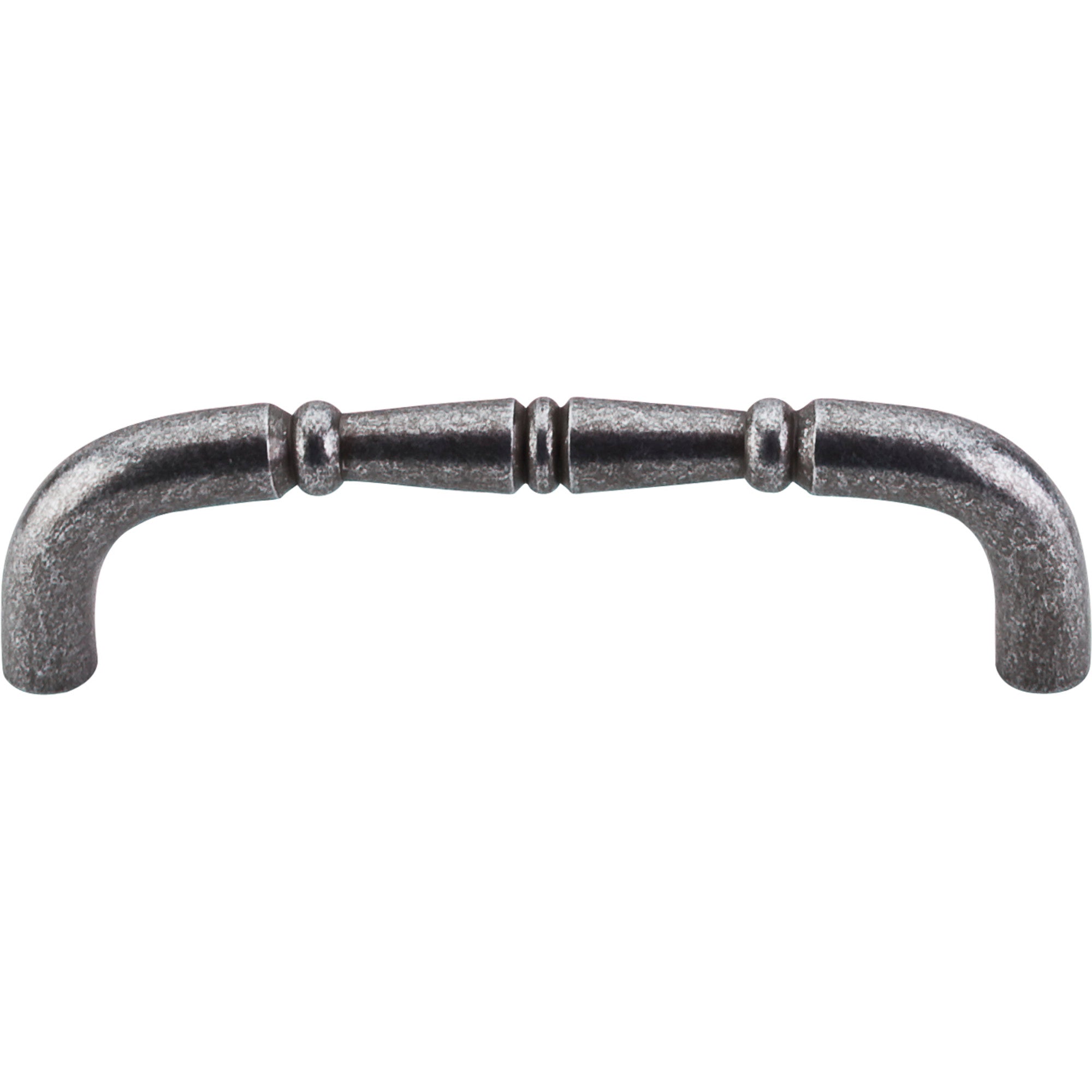 Nouveau Ring 3 3/4" Center to Center Bar Pull - Pewter