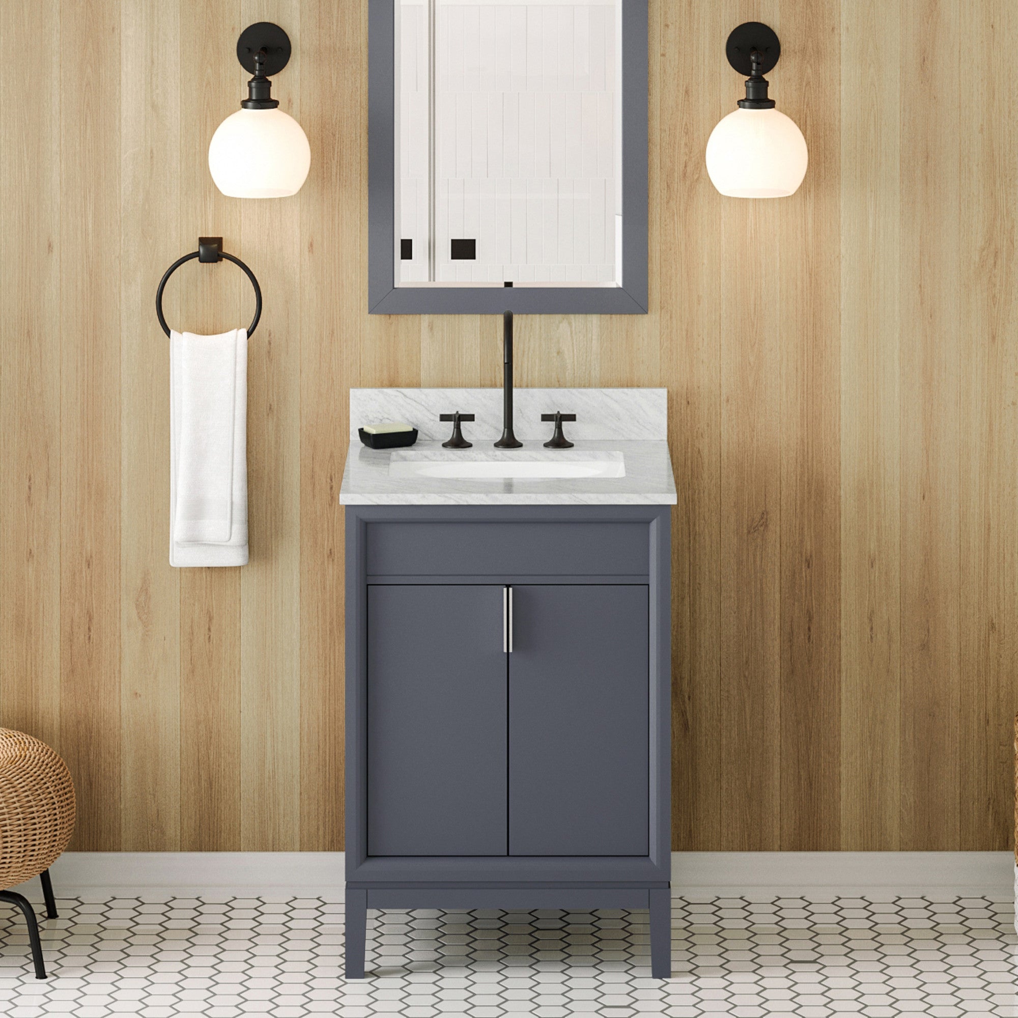 24" Theodora Vanity – Blue Steel
