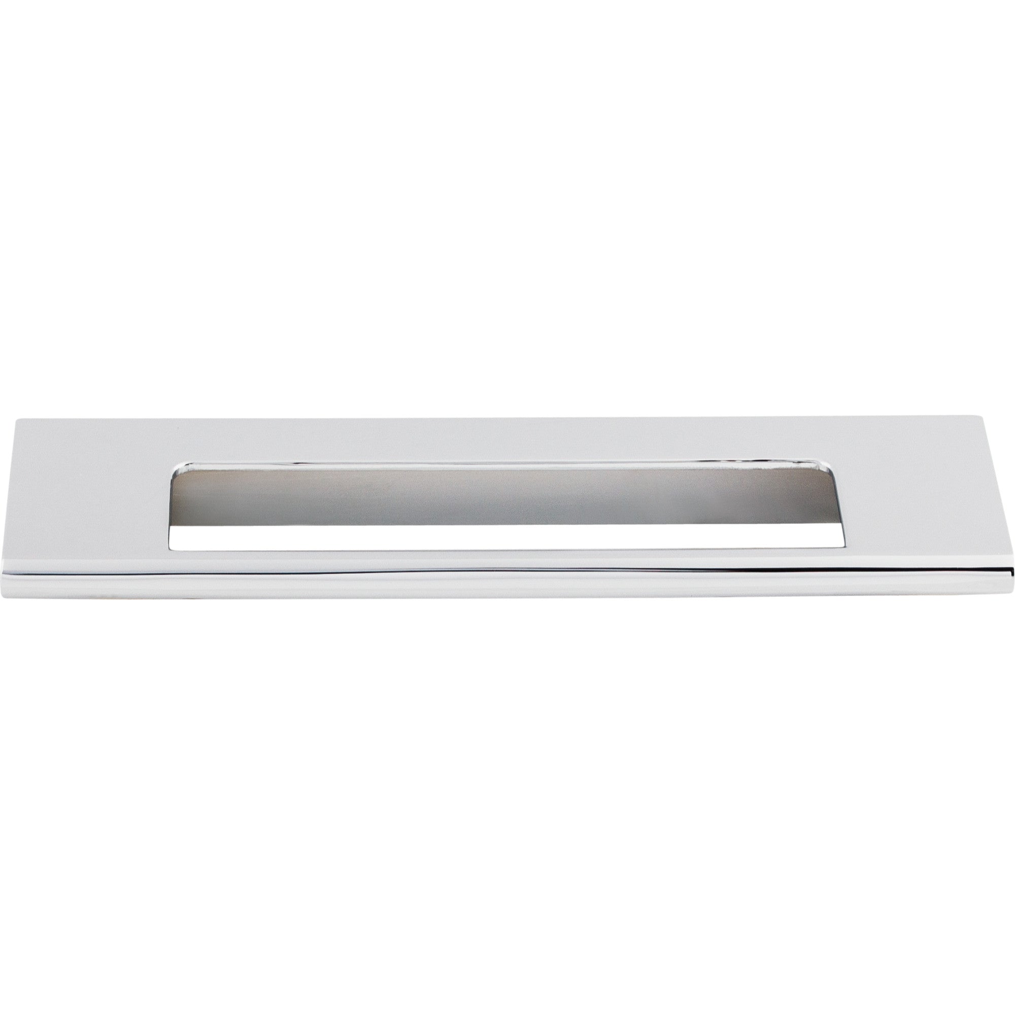 Europa Cut Out Finger Pull - Polished Chrome