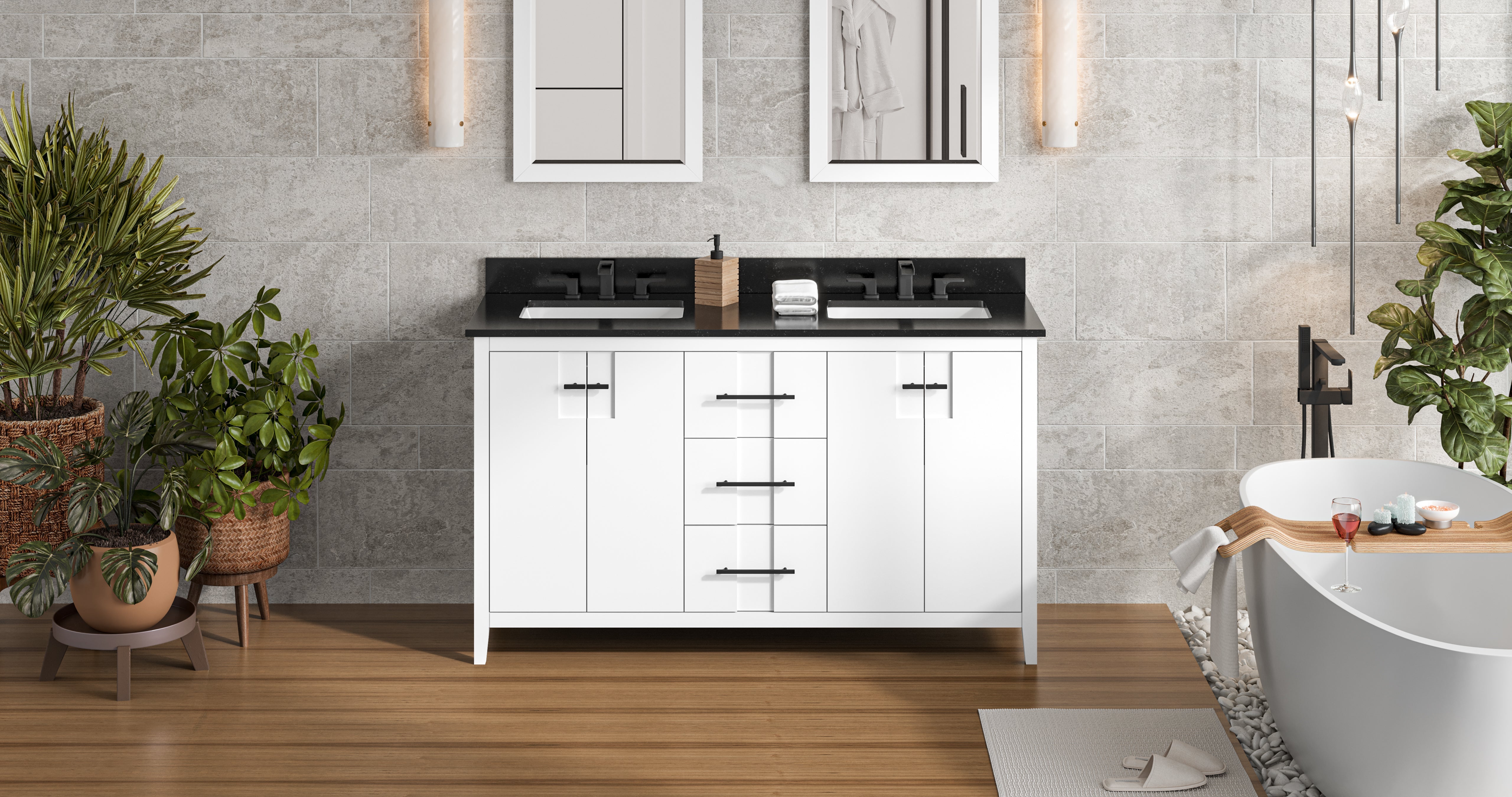 60" Katara Vanity – Double Bowl