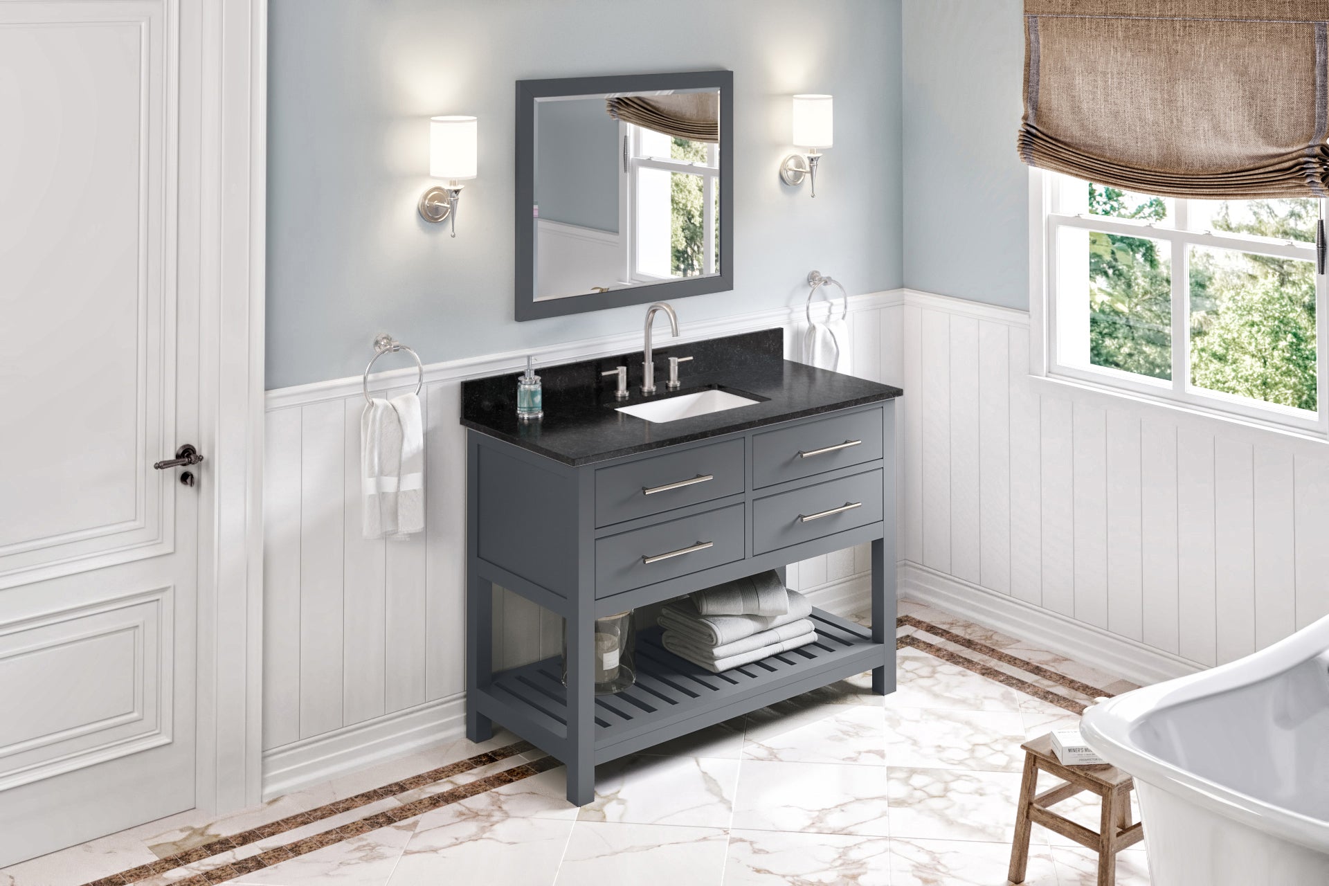 48" Wavecrest Vanity – Grey