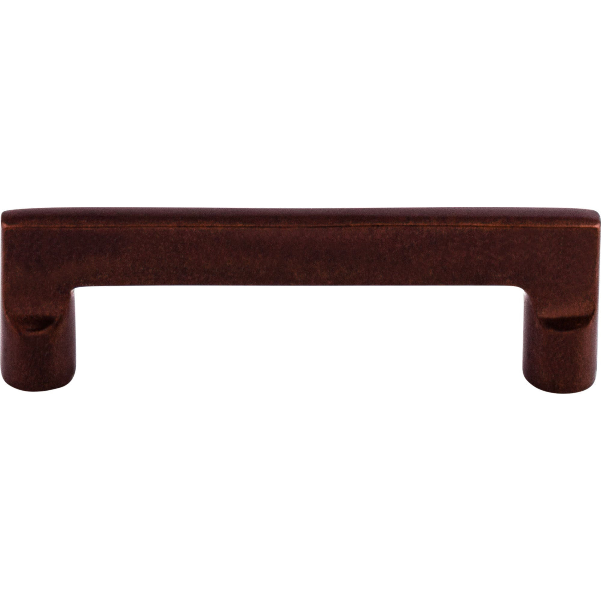 Aspen Flat Sided 4" Center to Center Bar Pull - Mahogany Bronze