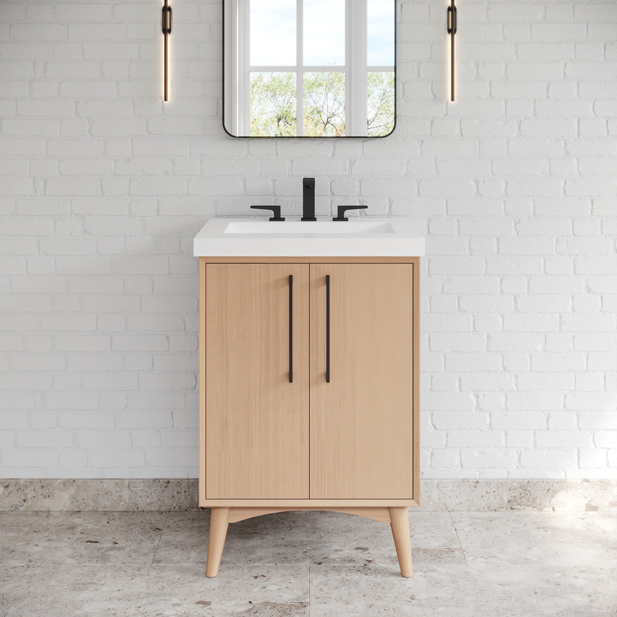 24" Dashwood Vanity – Natural Oak