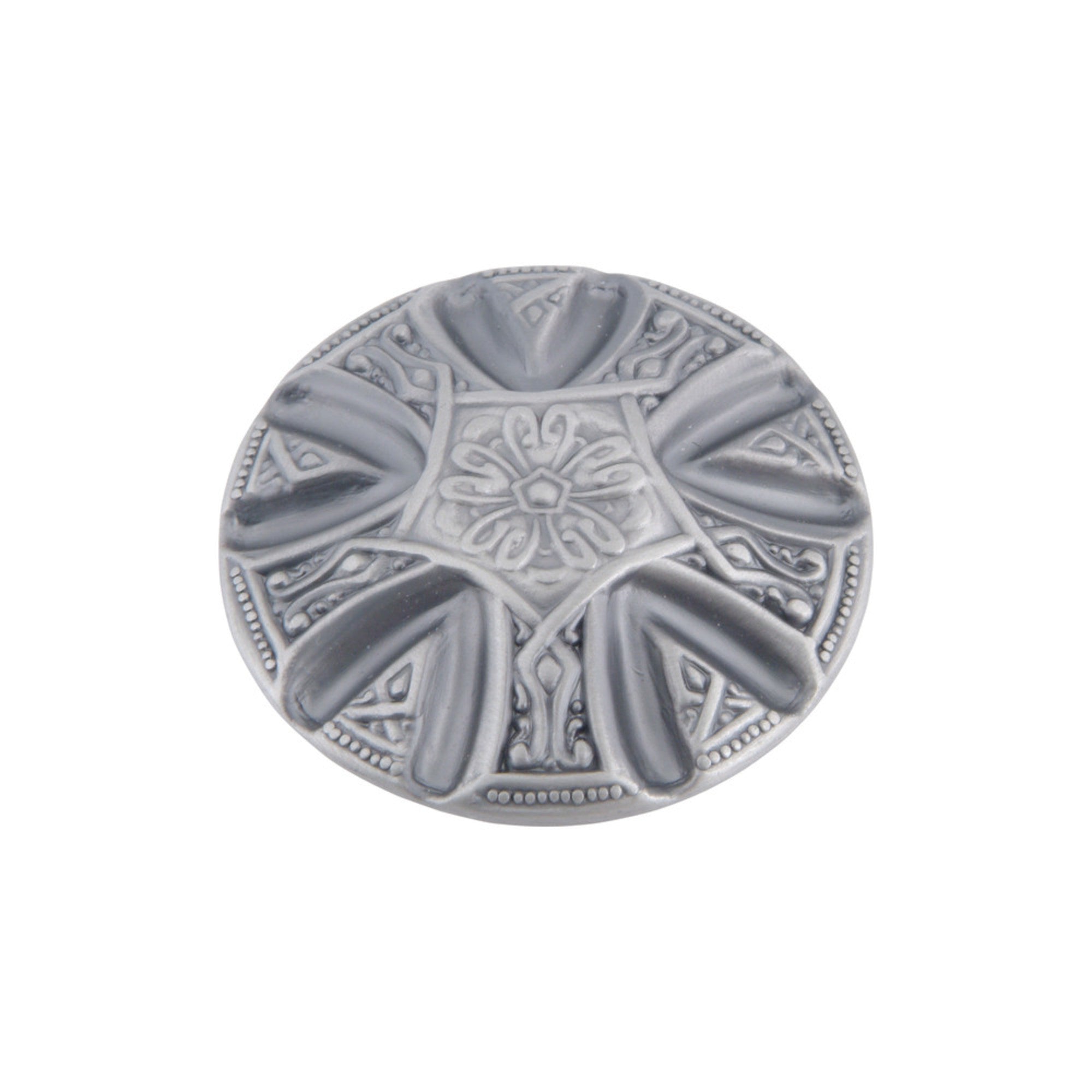 Maltese Round Knob - Pewter