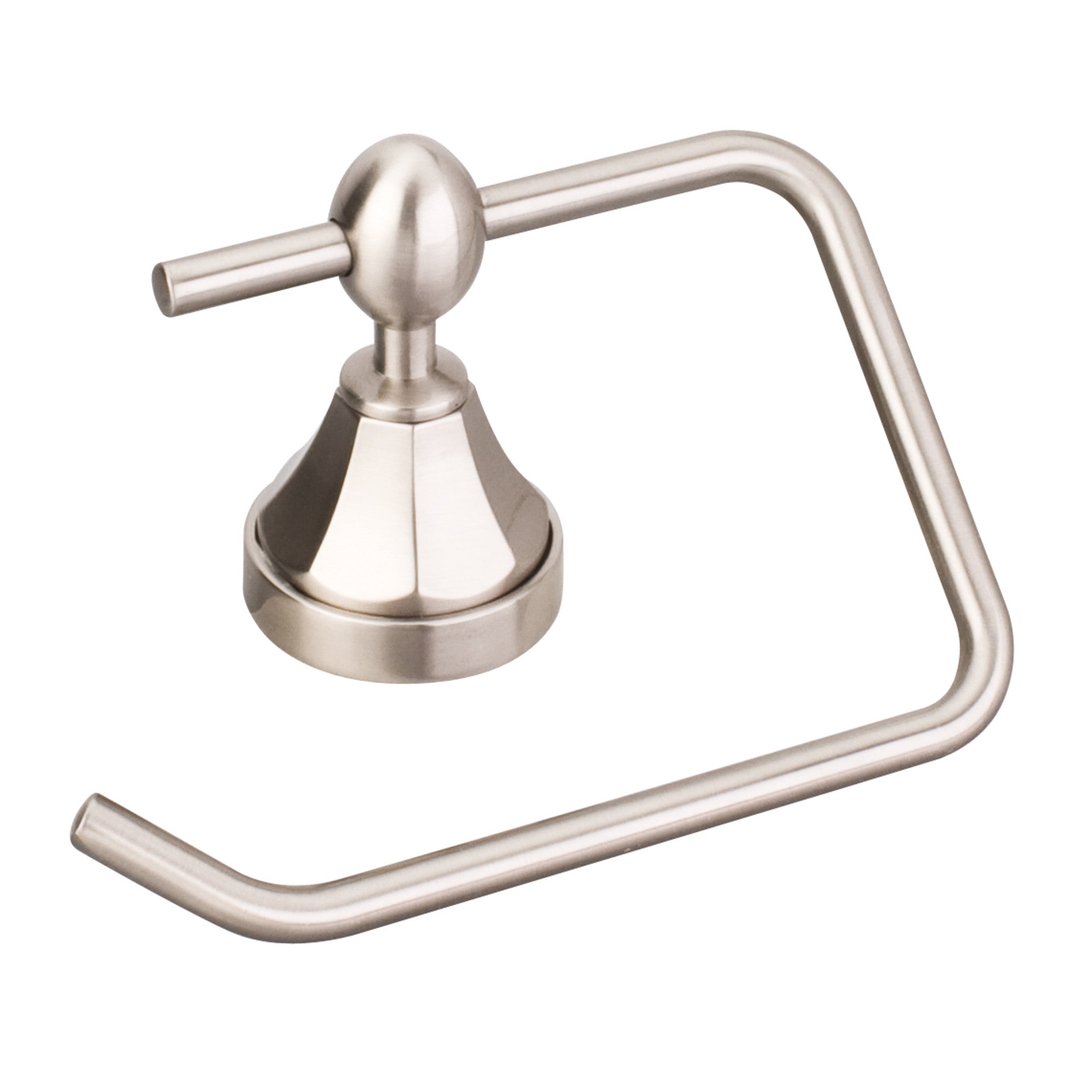Newbury Satin Nickel Euro Paper Holder - Retail Packaged