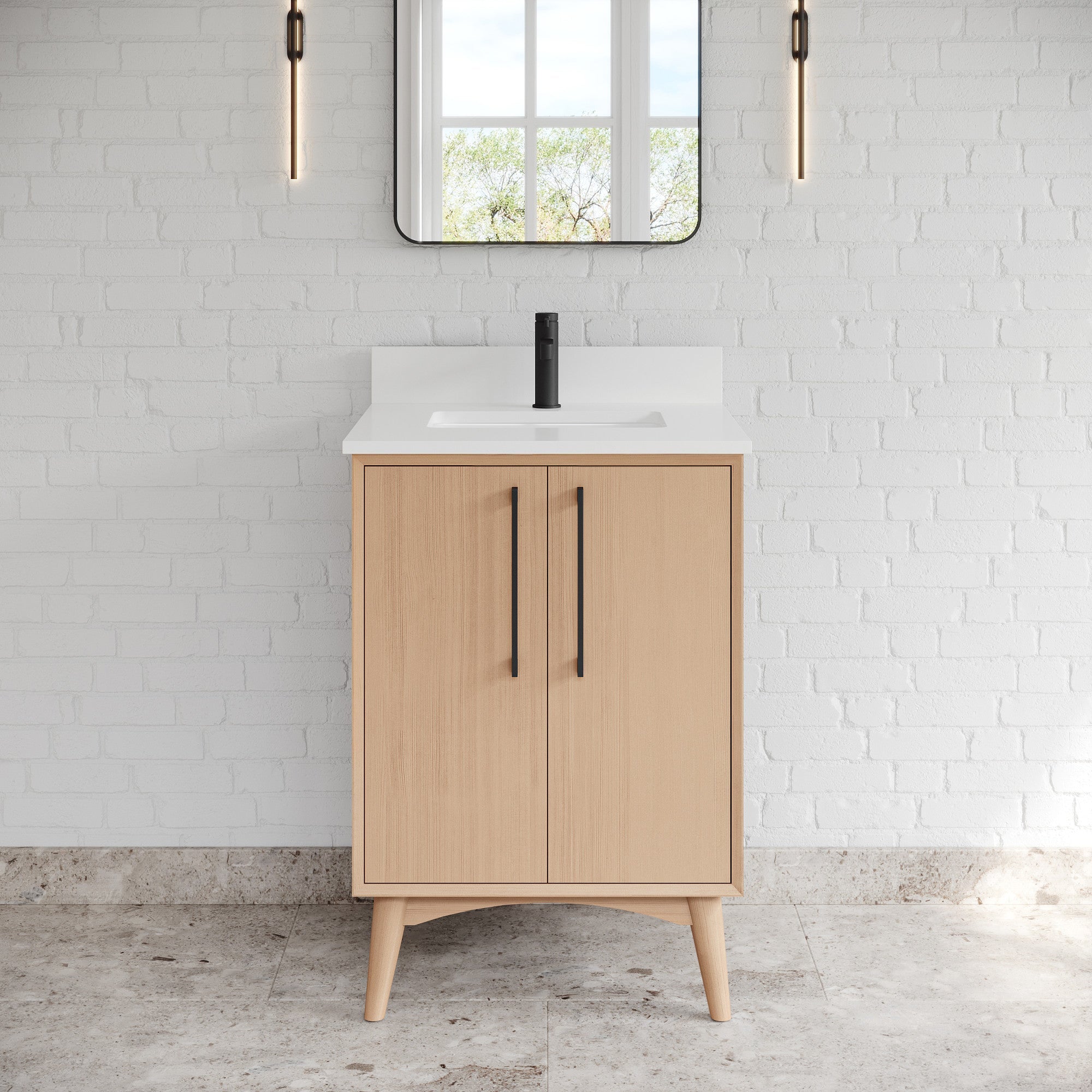 24" Dashwood Vanity – Natural Oak
