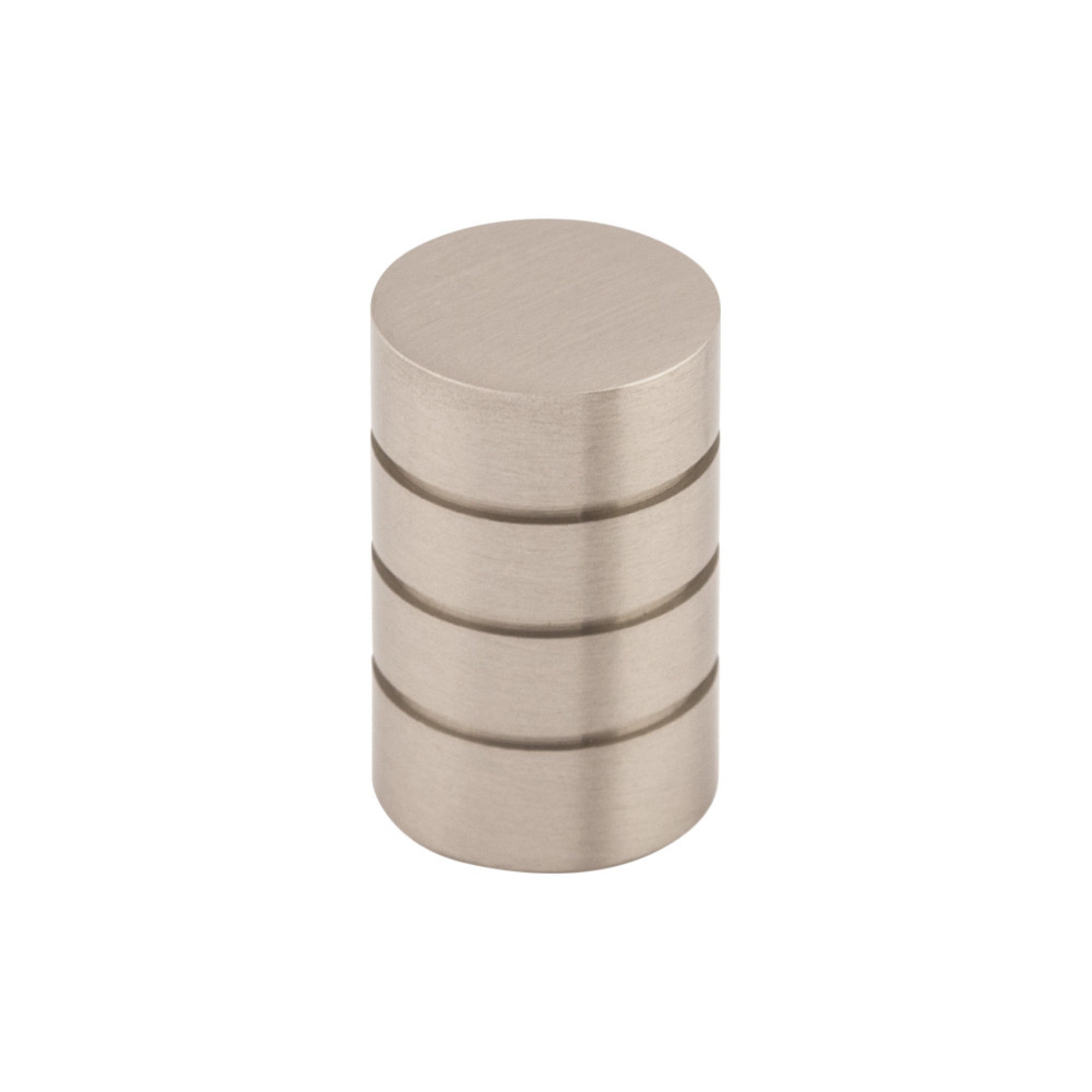Stacked Round Knob - Brushed Satin Nickel