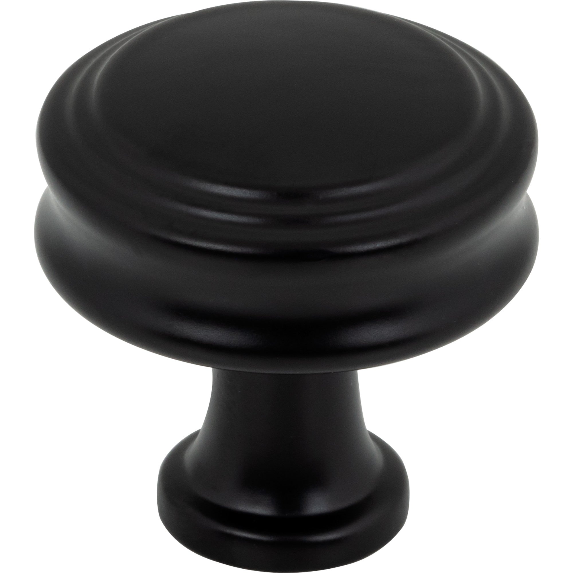 Coddington 1 1/4" Length Round Knob - Flat Black