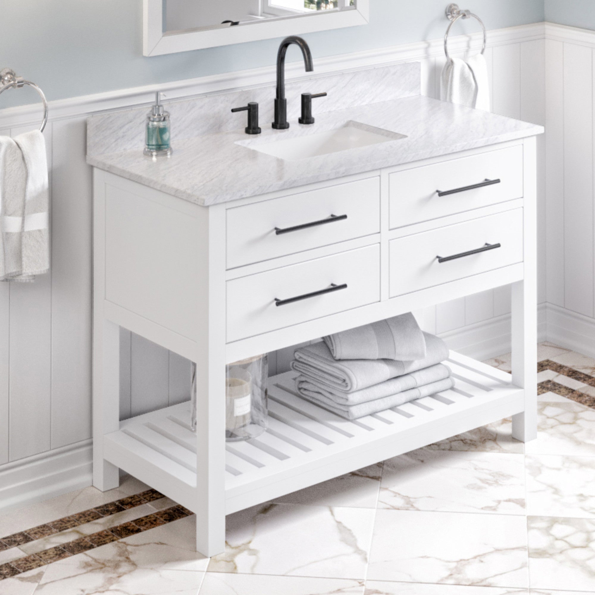 48" Wavecrest Vanity – White