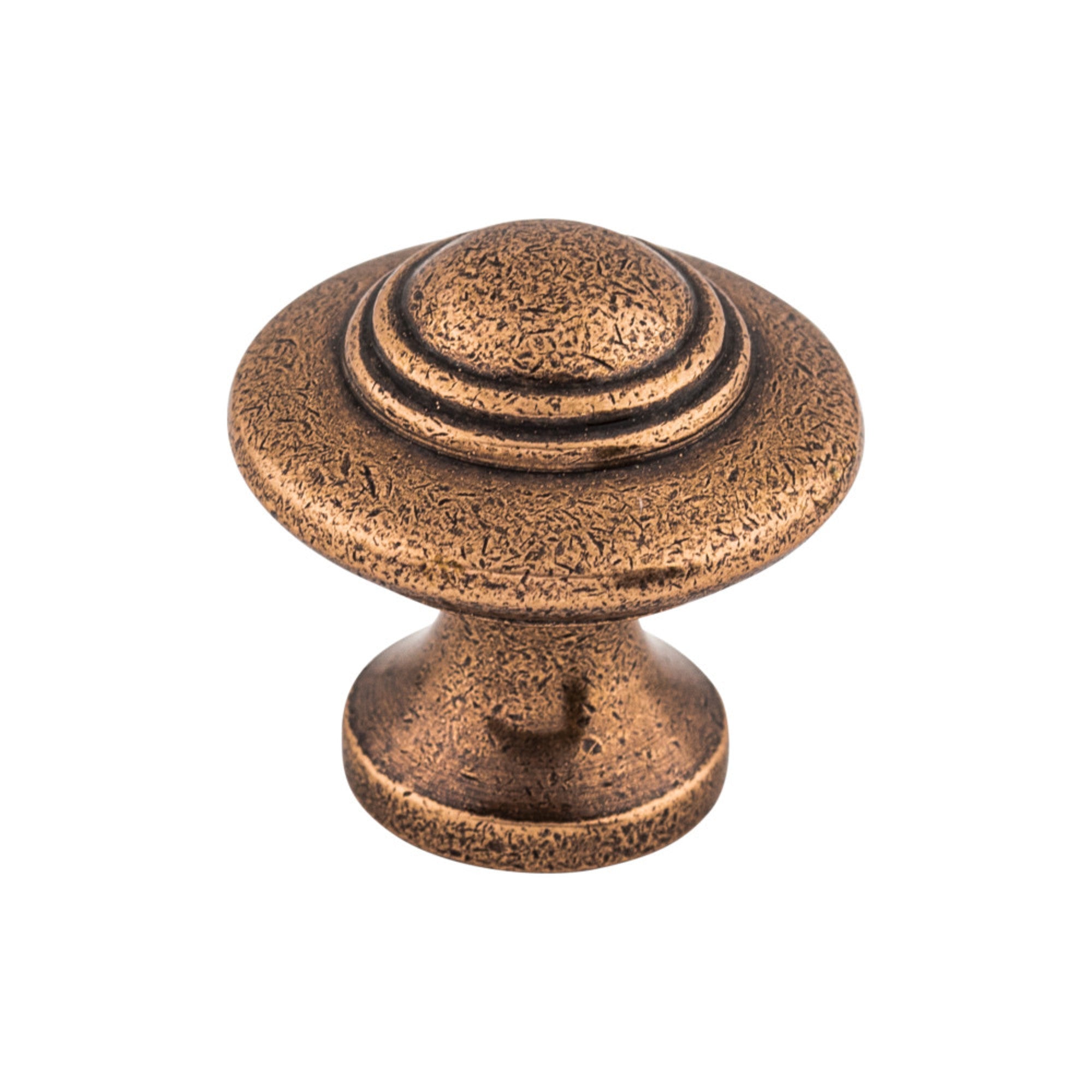 Ascot Round Knob - Old English Copper