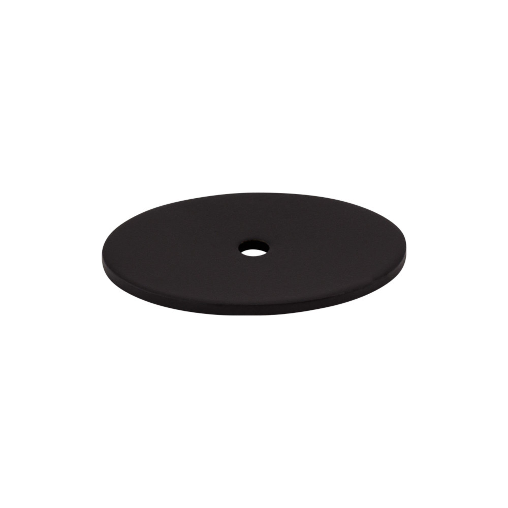 Oval Knob Backplate - Flat Black